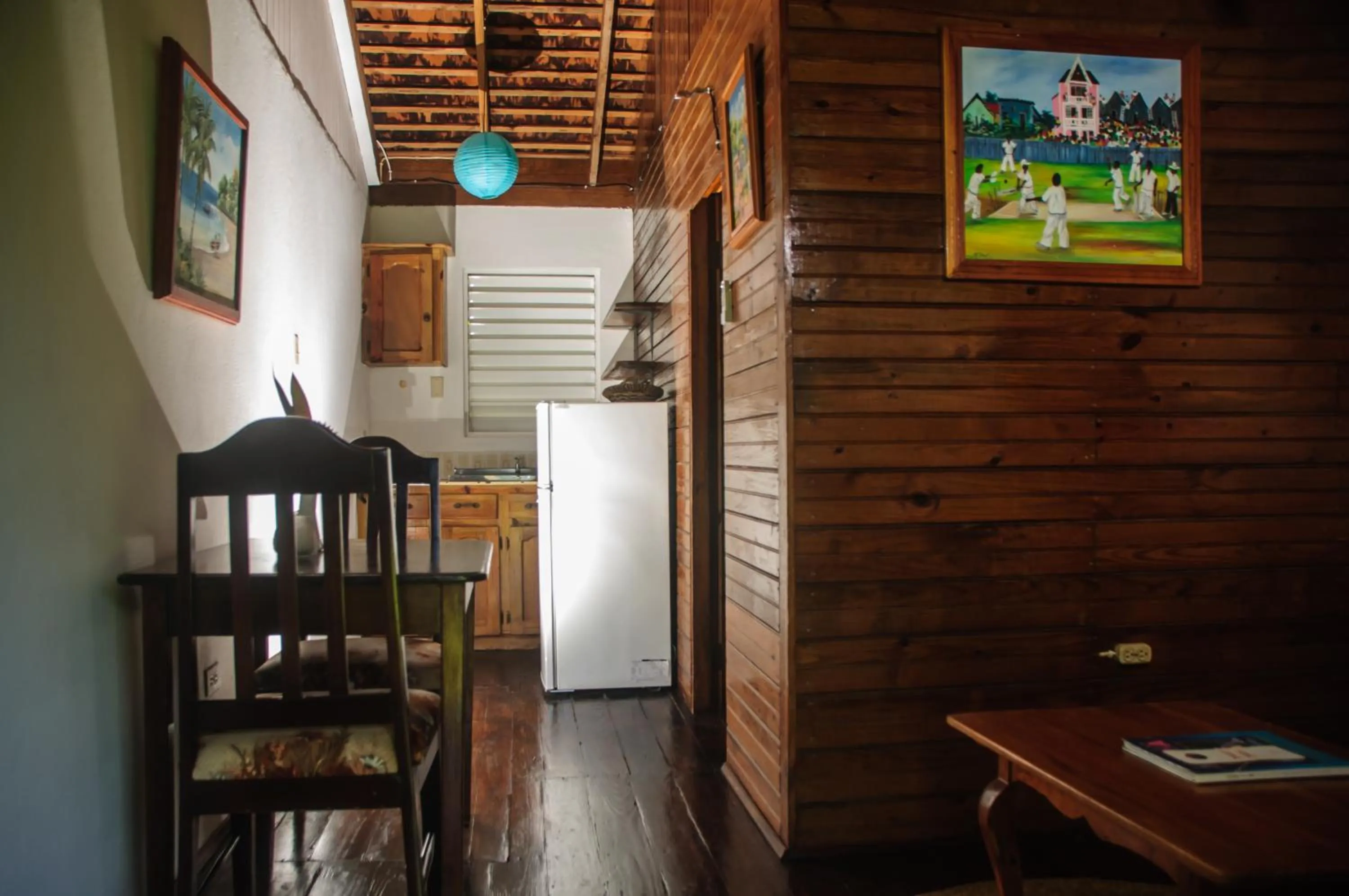 Bed in Firefly Beach Cottages