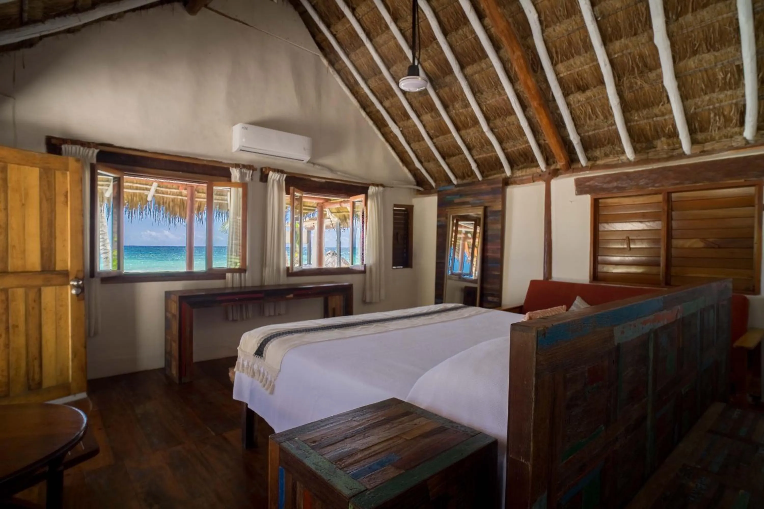 Bed in BT Live Tulum located at the party zone