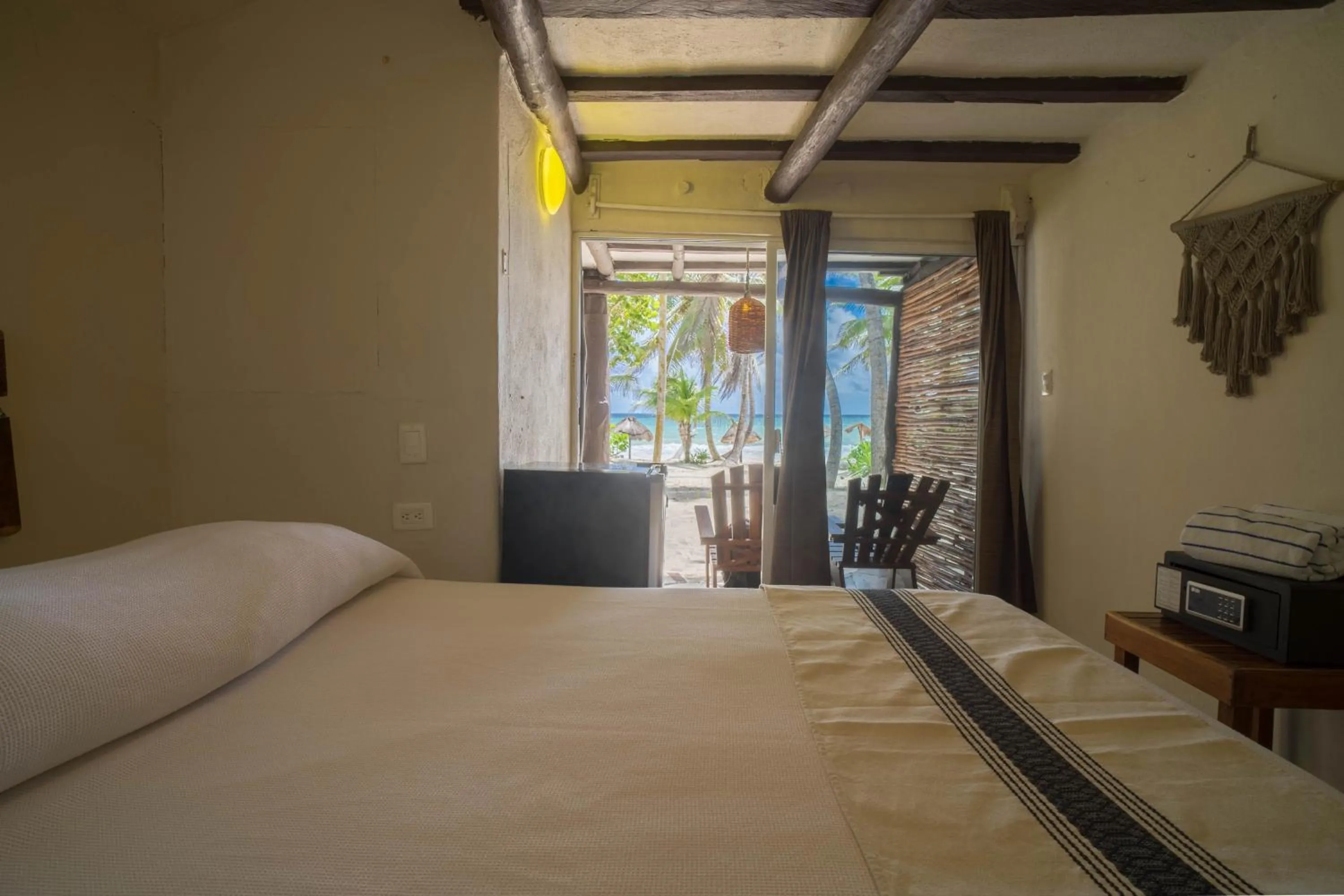 Bed in BT Live Tulum located at the party zone