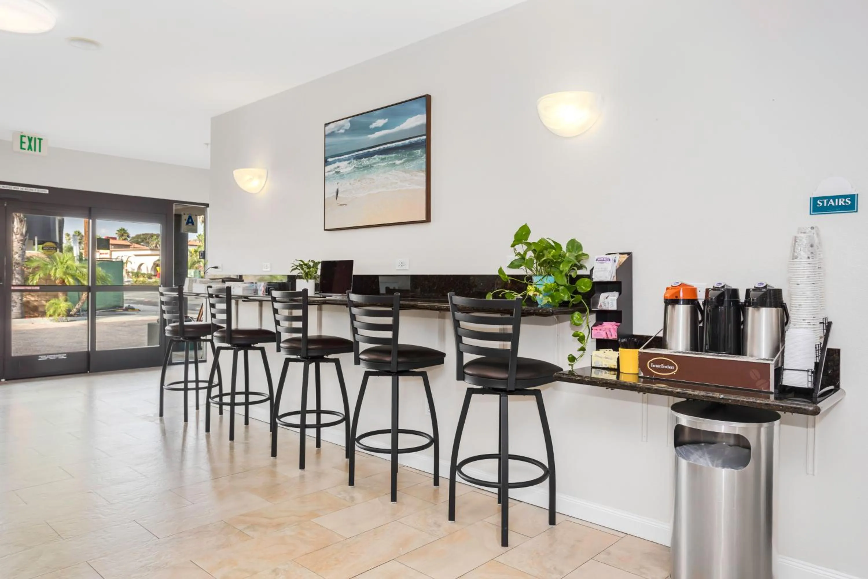 Communal lounge/ TV room in The Hotel Oceanside