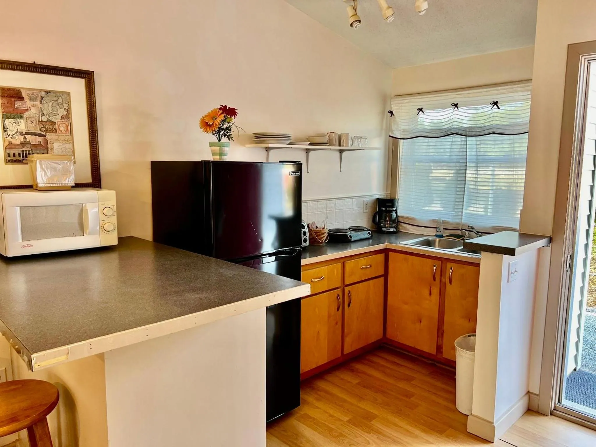 Kitchen or kitchenette in Saco River Motor Lodge & Suites