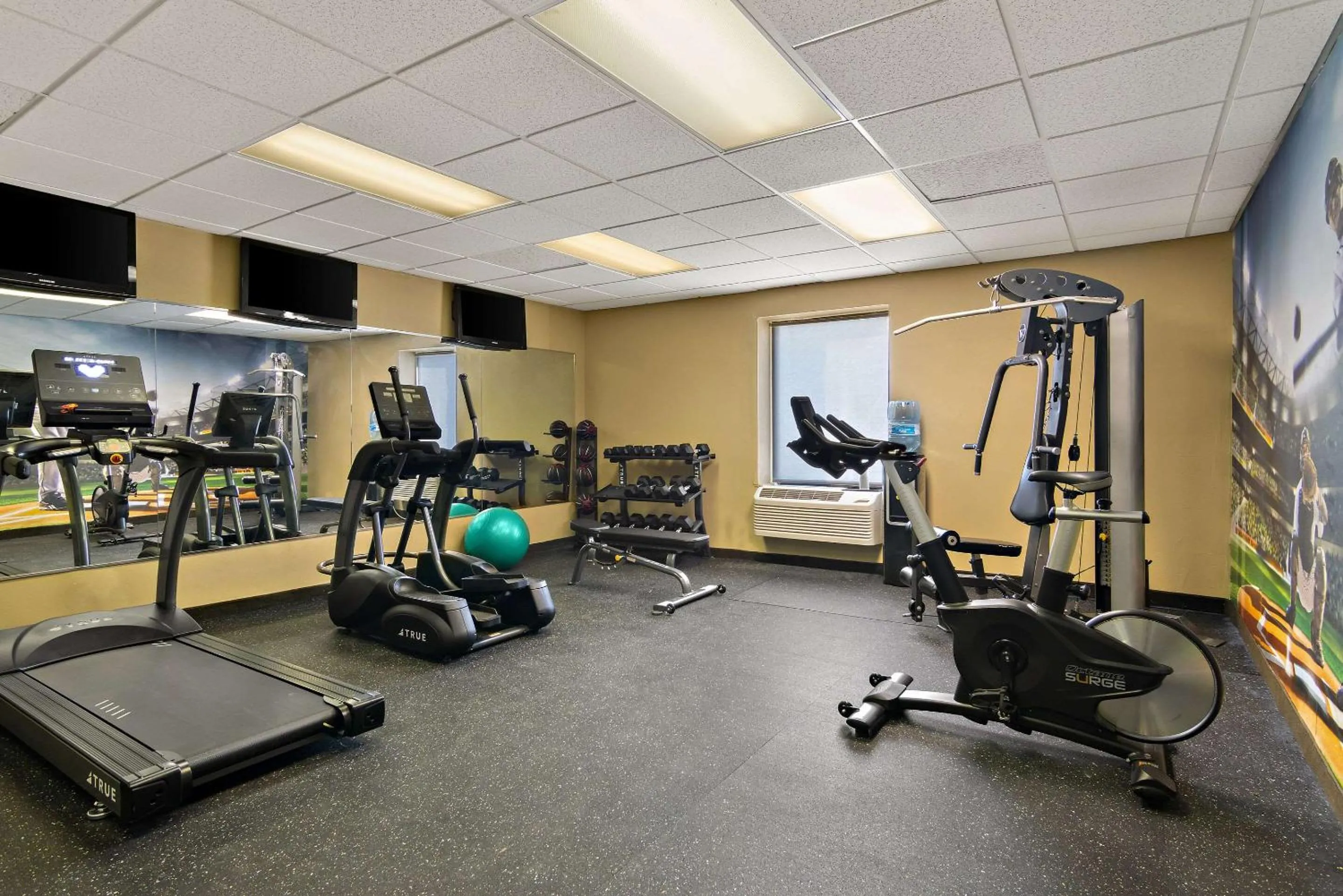 Fitness centre/facilities in Clarion Pointe Bloomington-Normal near I-55 and University