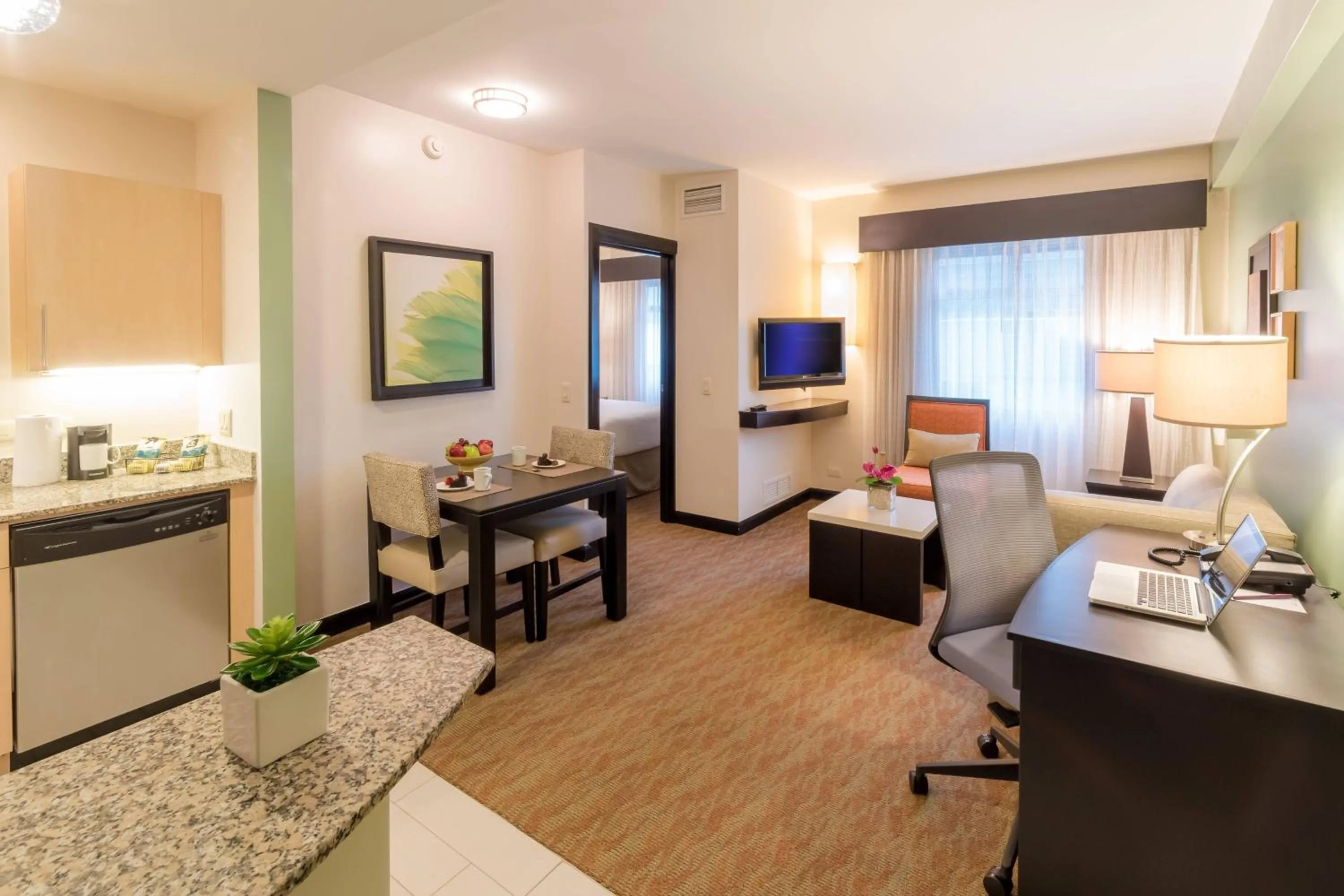 Living room, Bed in Residence Inn by Marriott San Jose Escazu