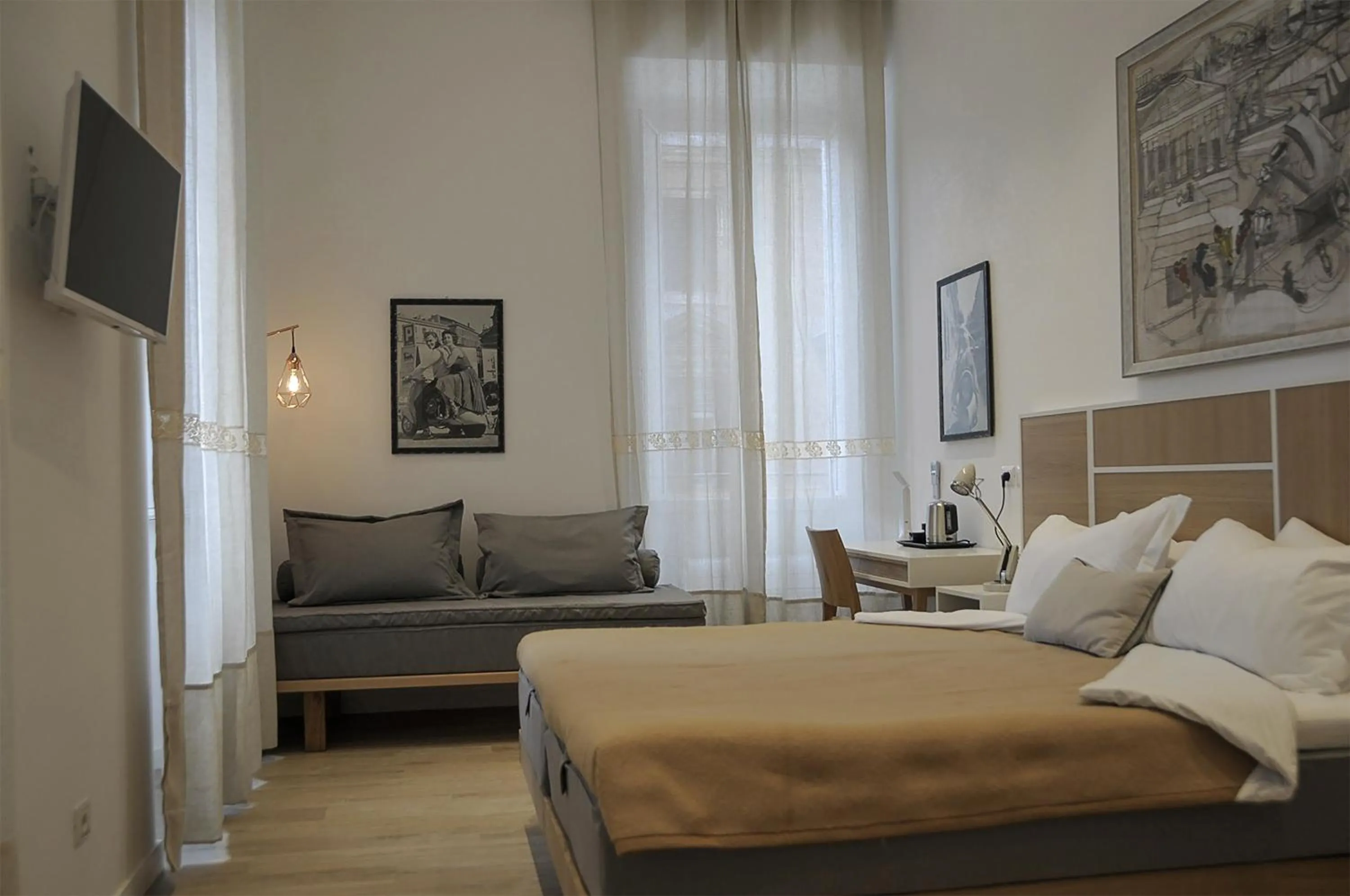 Bed in Roma Vespahouse