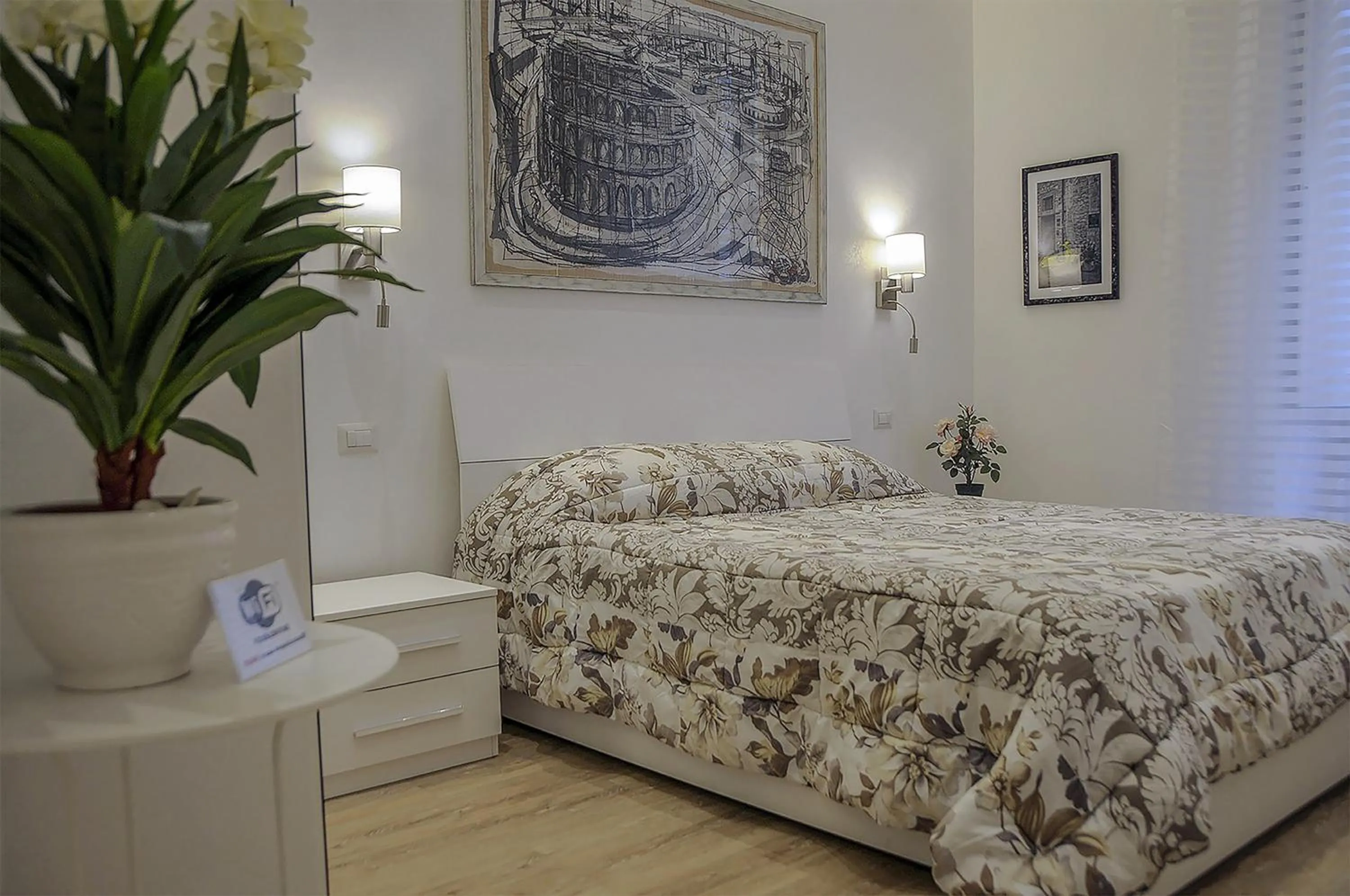 Bed in Roma Vespahouse