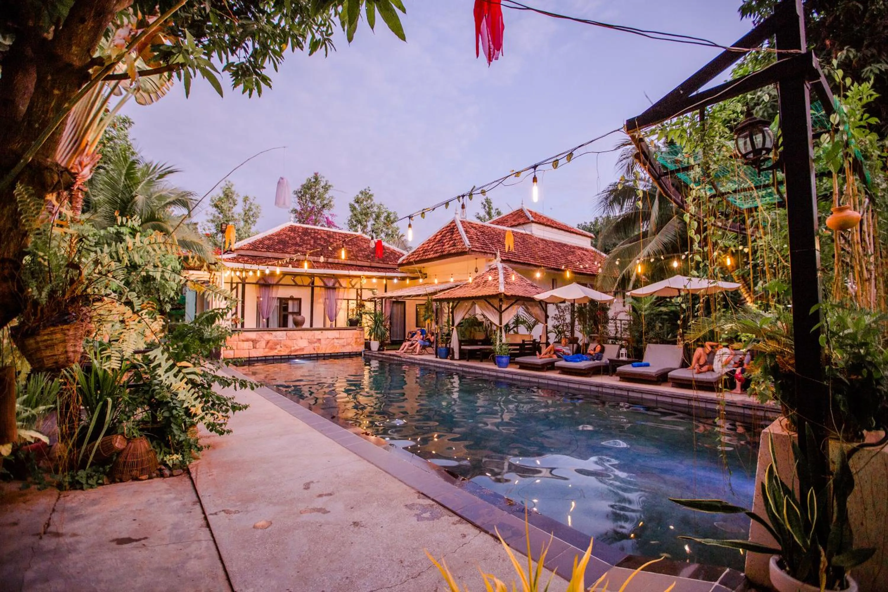 Swimming pool in The Sanctuary Villa Battambang