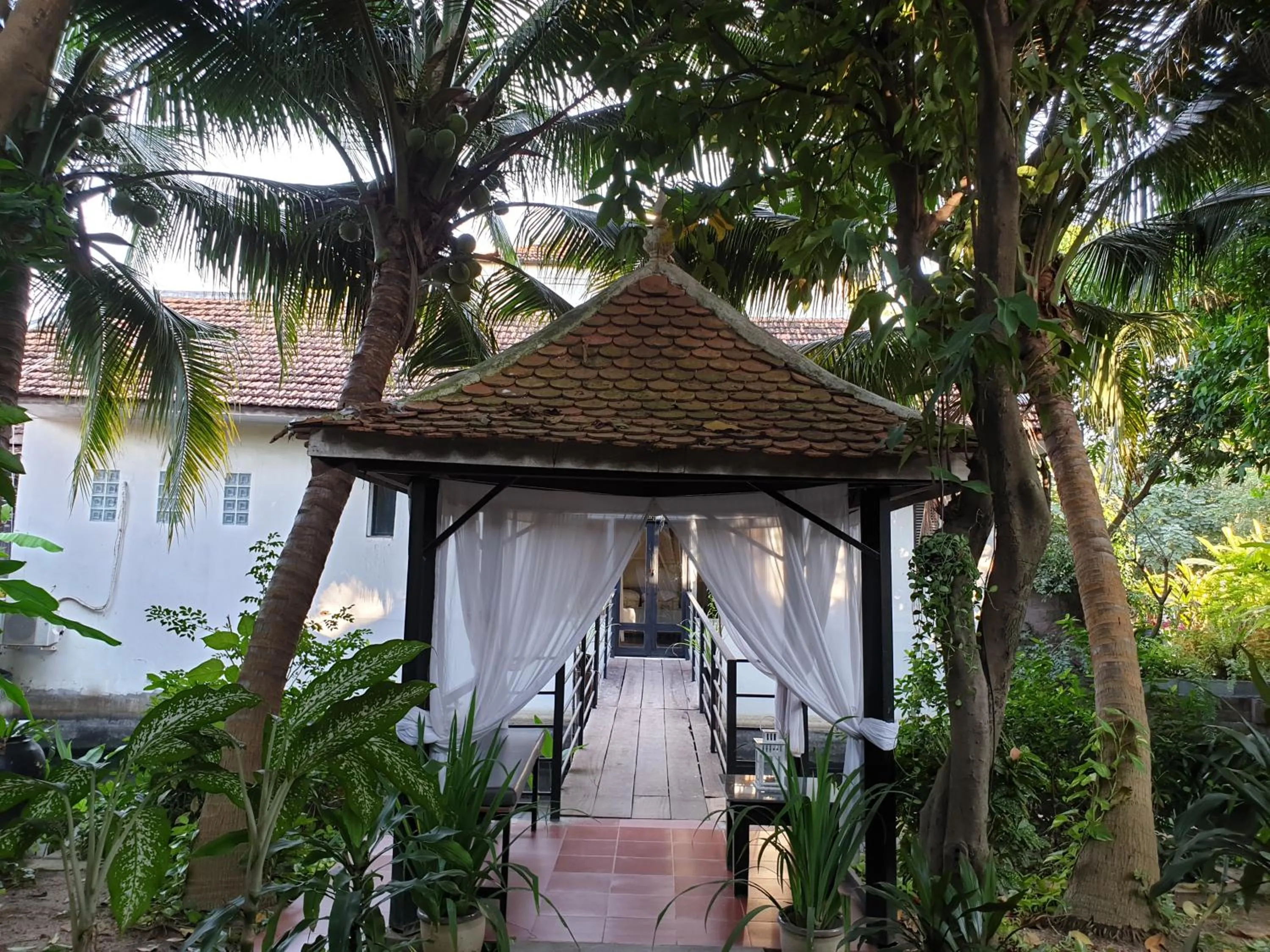 Garden in The Sanctuary Villa Battambang