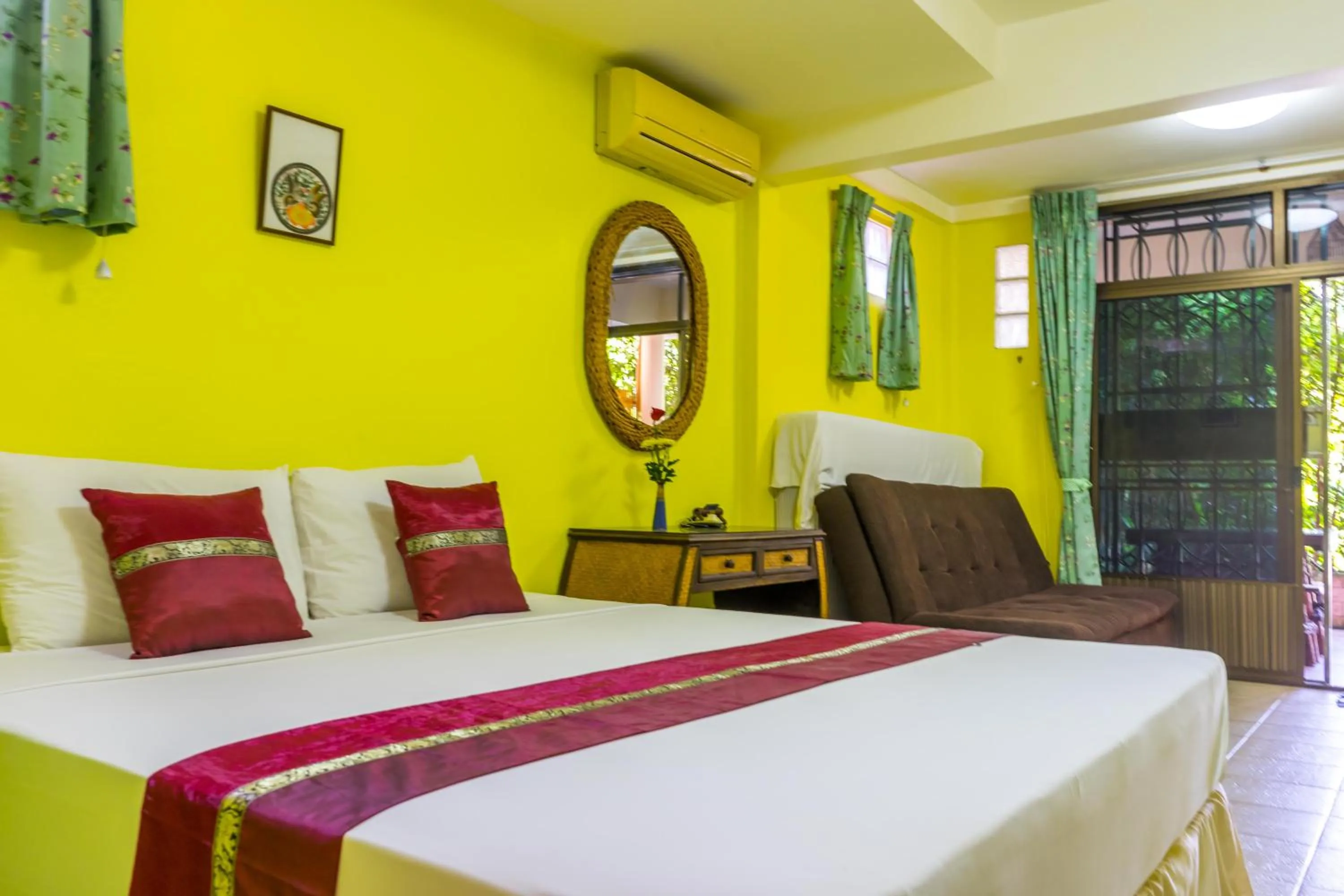 Bedroom, Bed in Chez Charly Bungalow