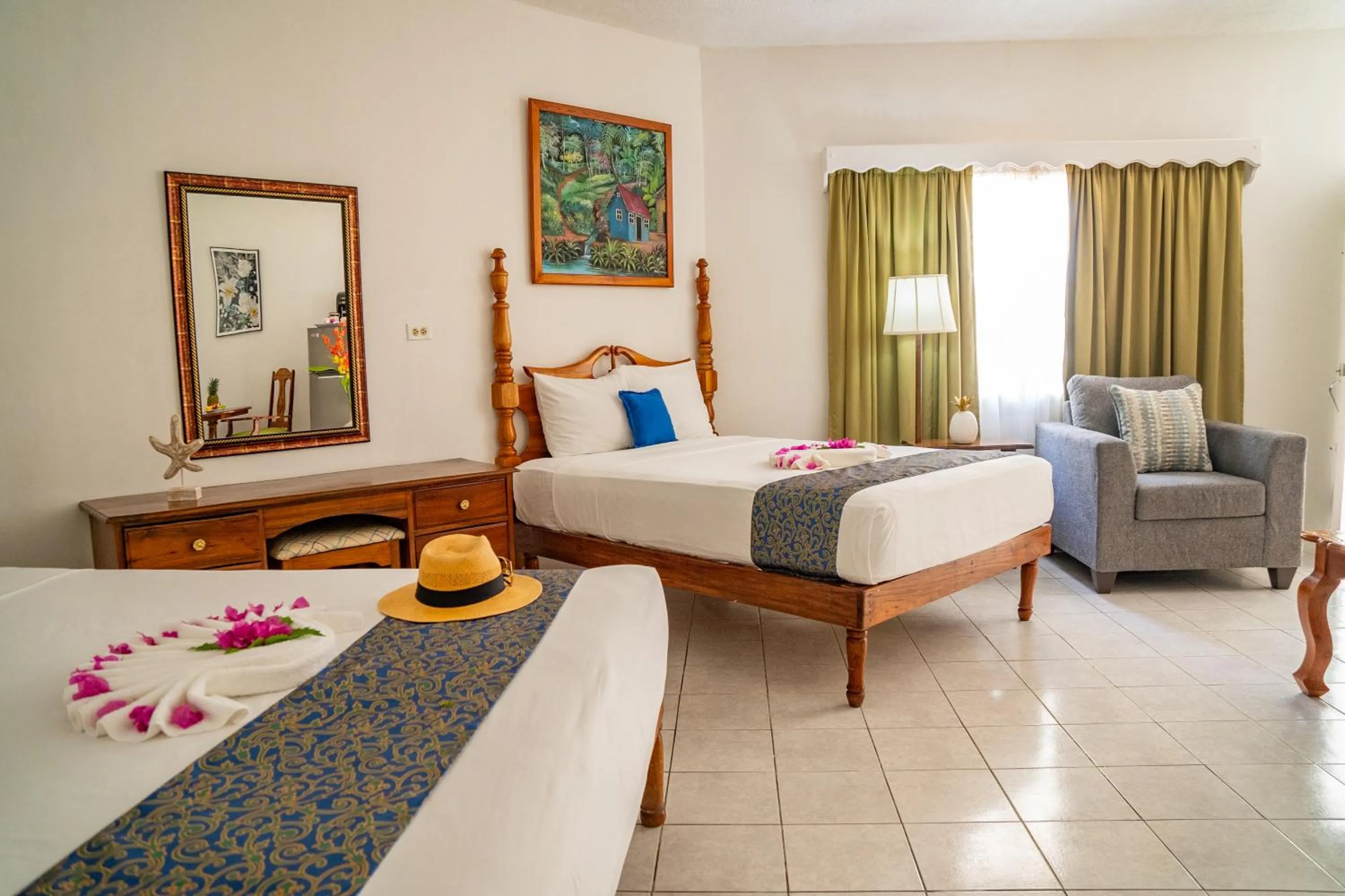 Bed in Merrils Beach Resort II