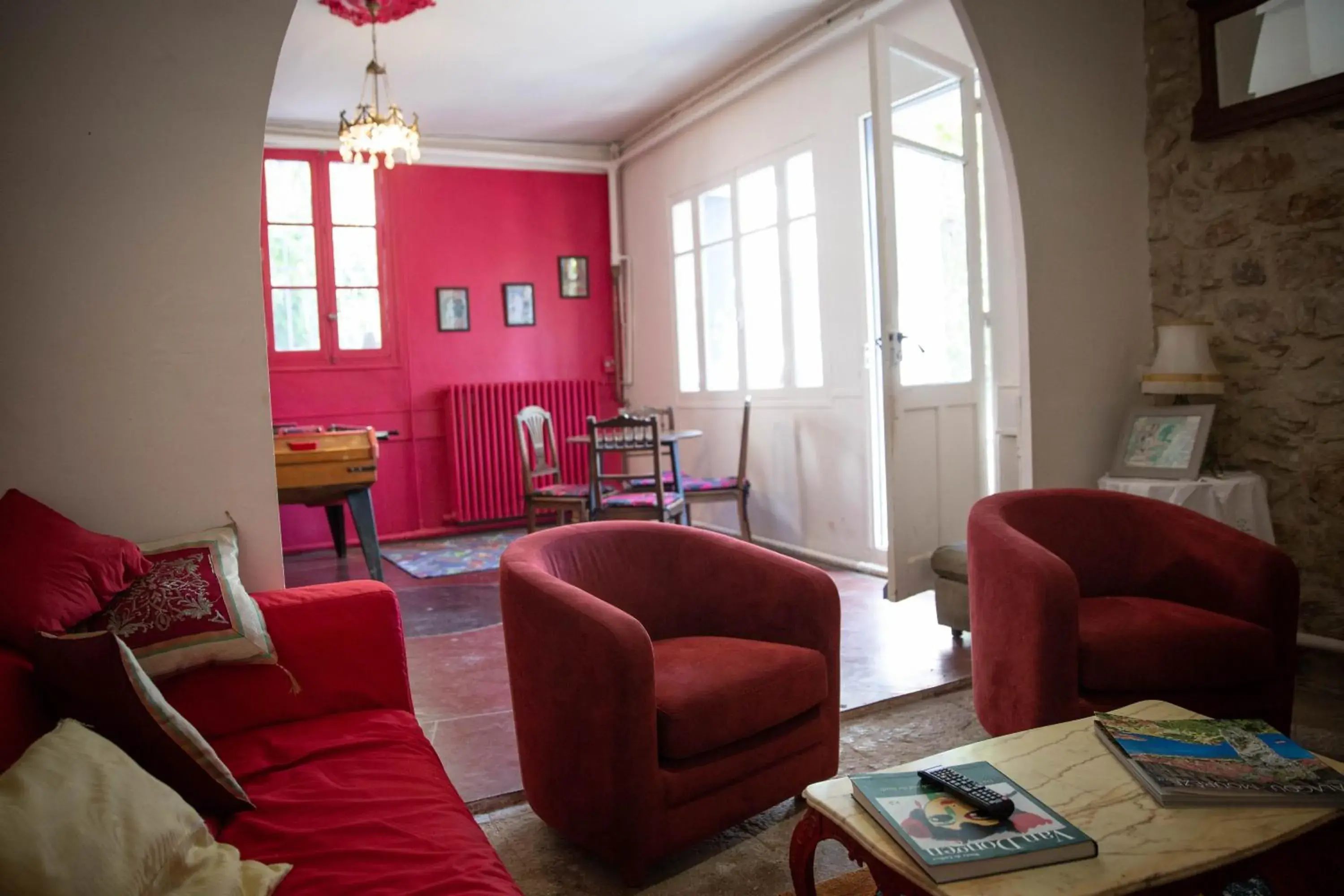 Living room in La Roseraie Living room in La Roseraie