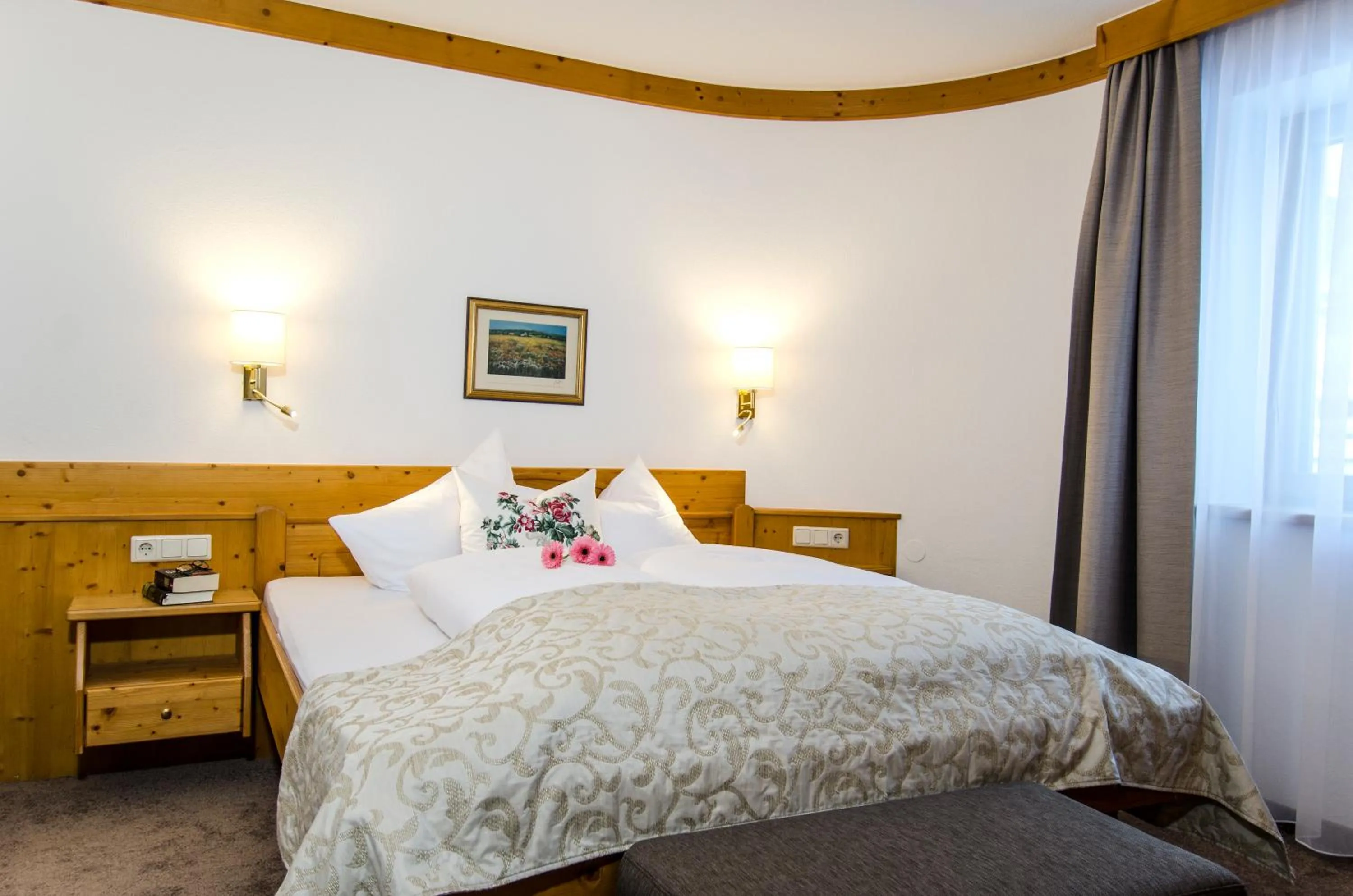 Bedroom, Bed in Hotel Garni Pra Posta