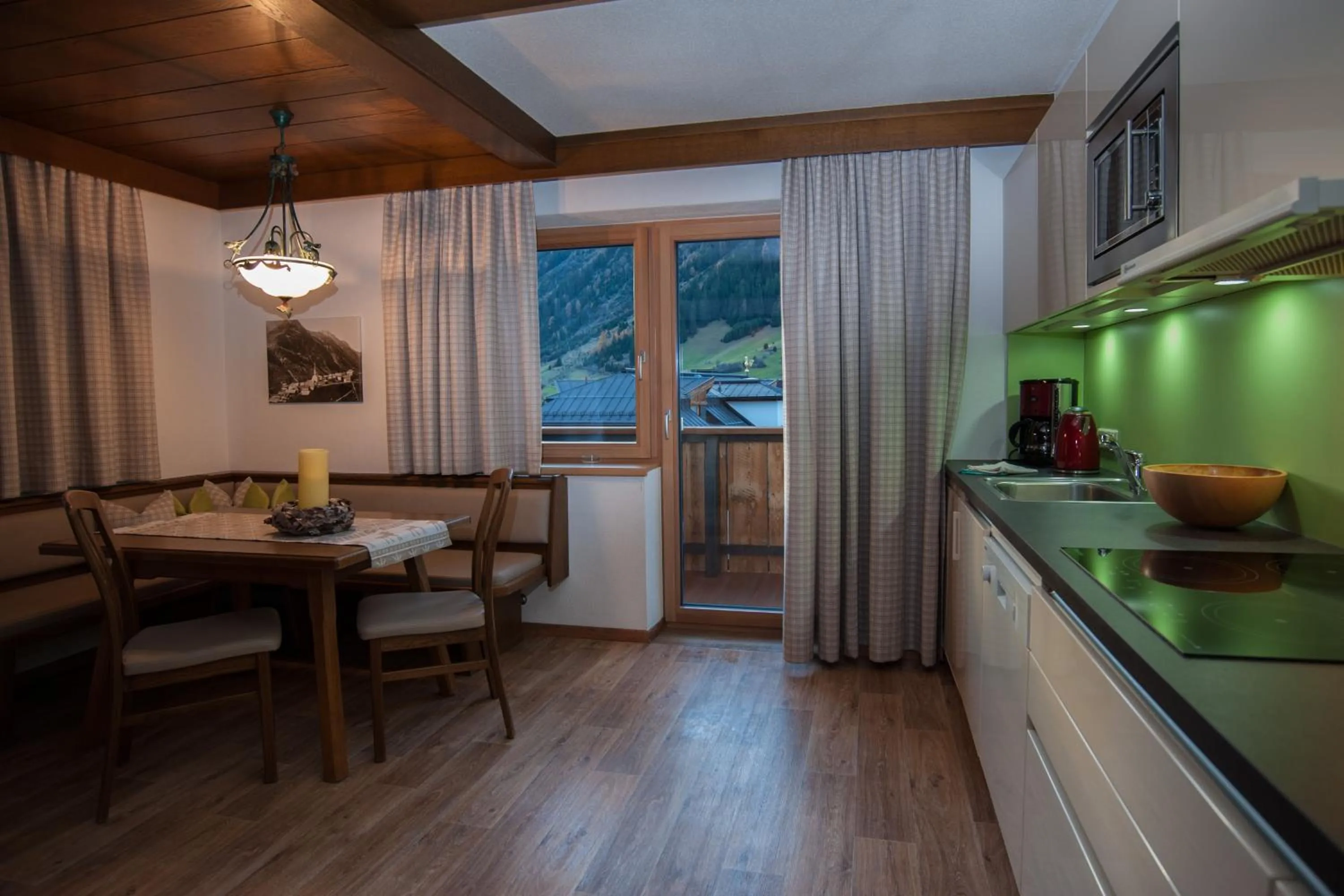 Kitchen or kitchenette in Hotel Garni Pra Posta
