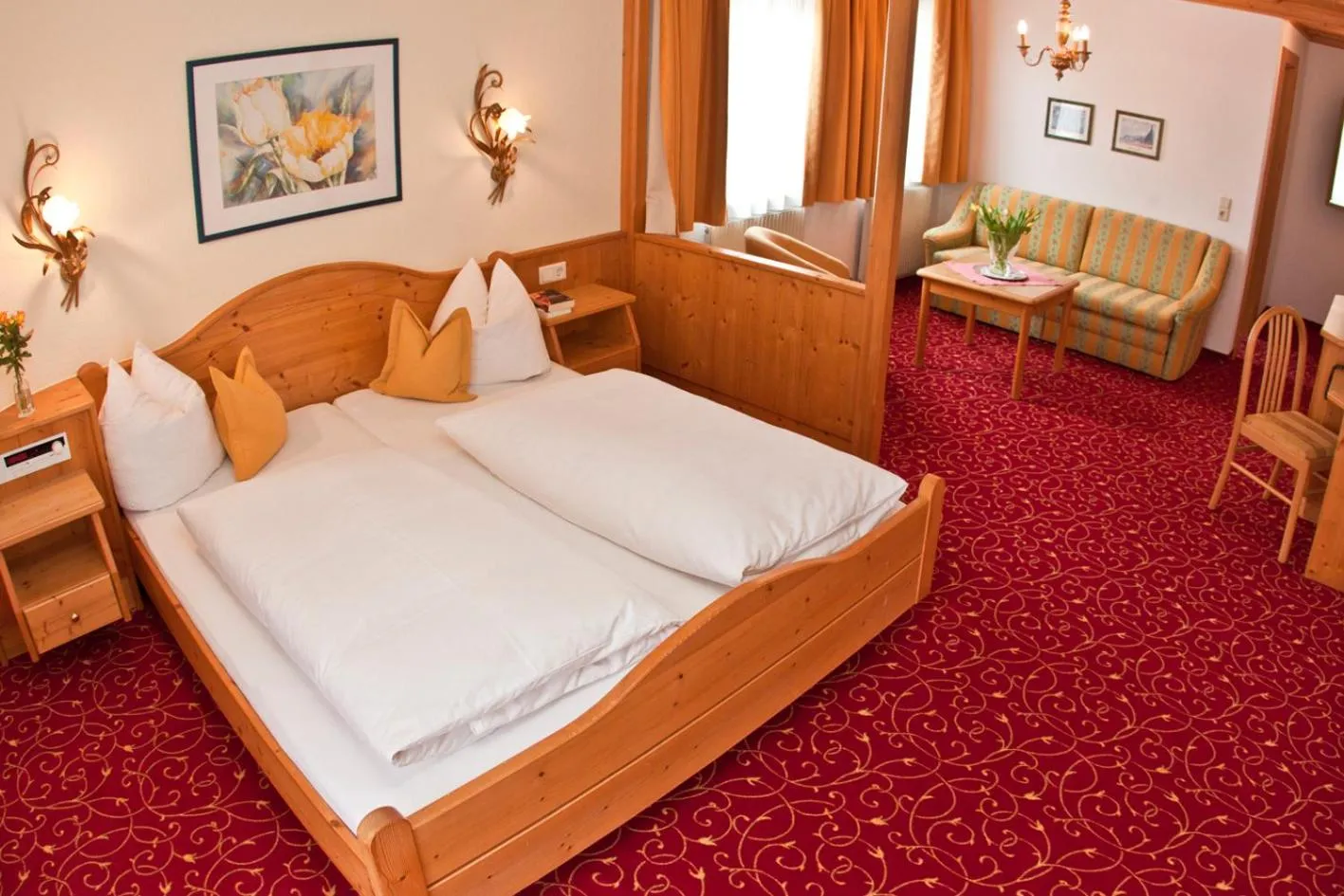 Bed in Hotel Garni Pra Posta