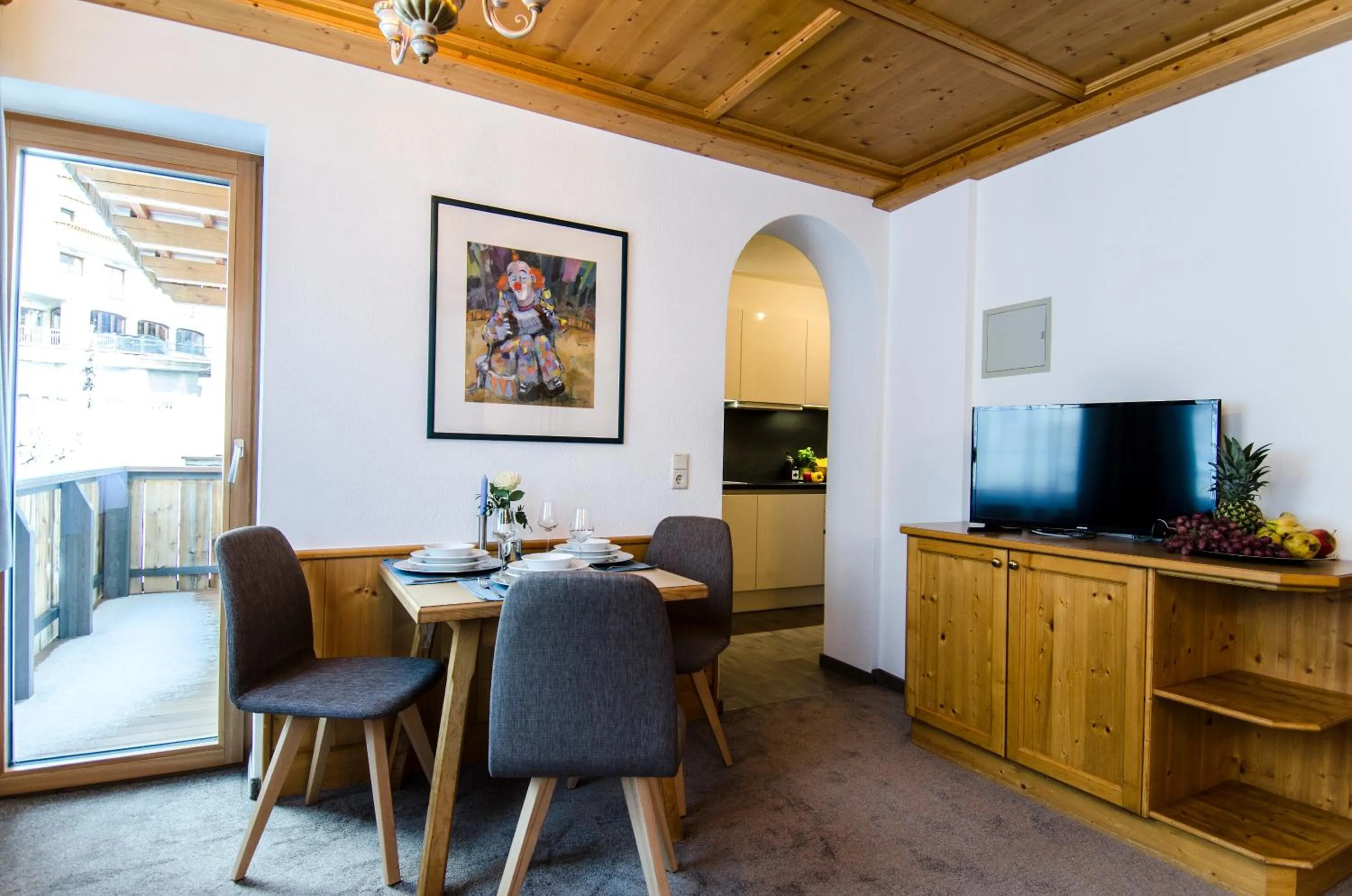 Communal lounge/ TV room in Hotel Garni Pra Posta