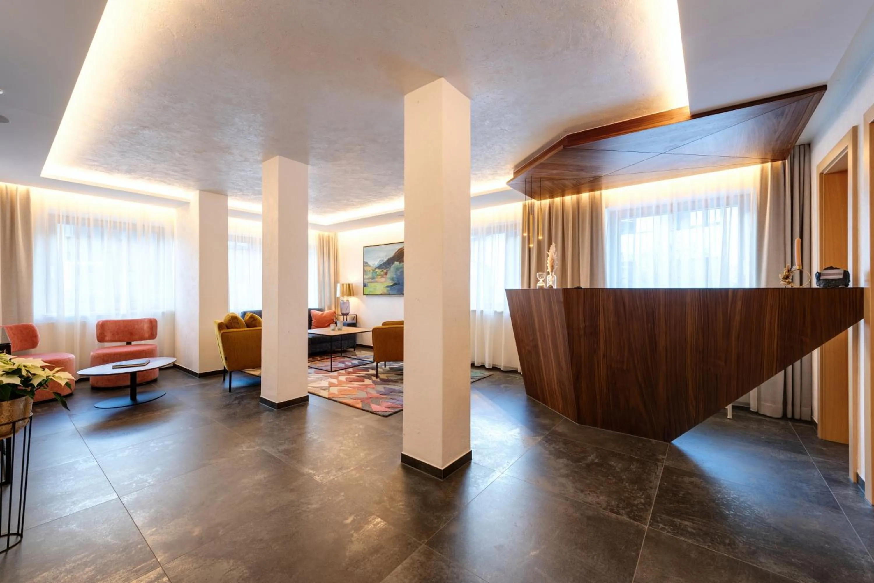 Lobby or reception in Hotel Garni Pra Posta
