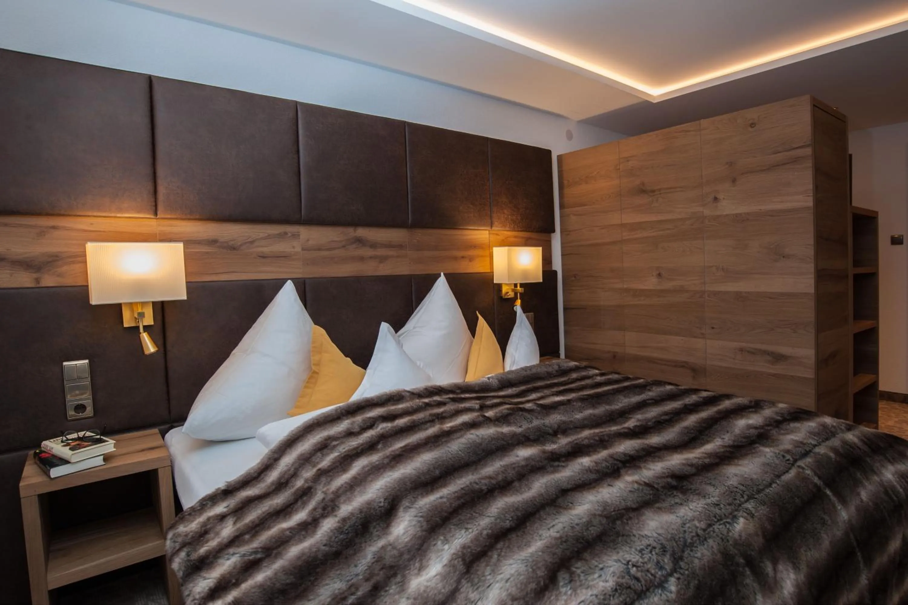 Bed in Hotel Garni Pra Posta