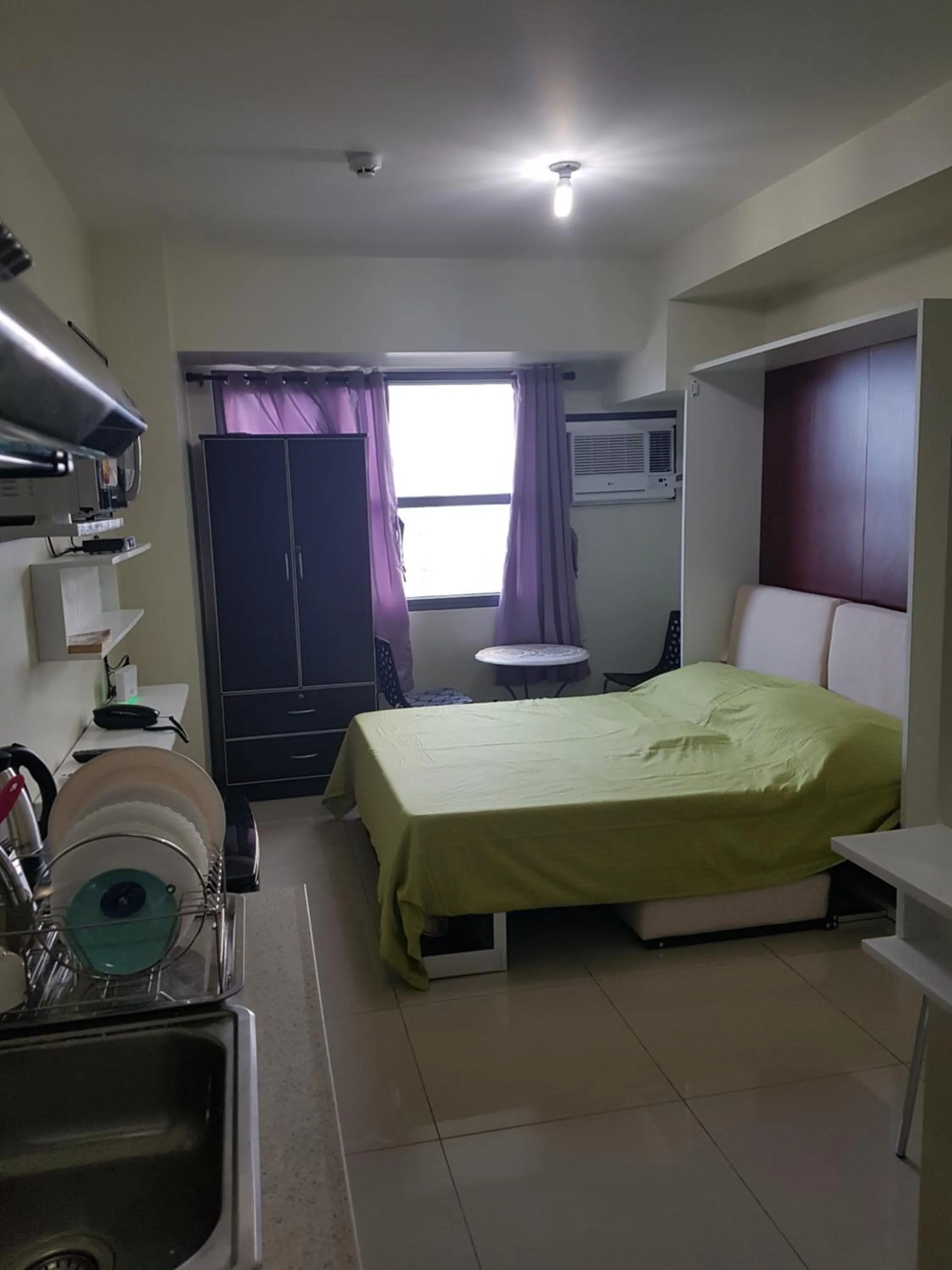 Bed in KC Studio 6 at Horizon 101 Cebu