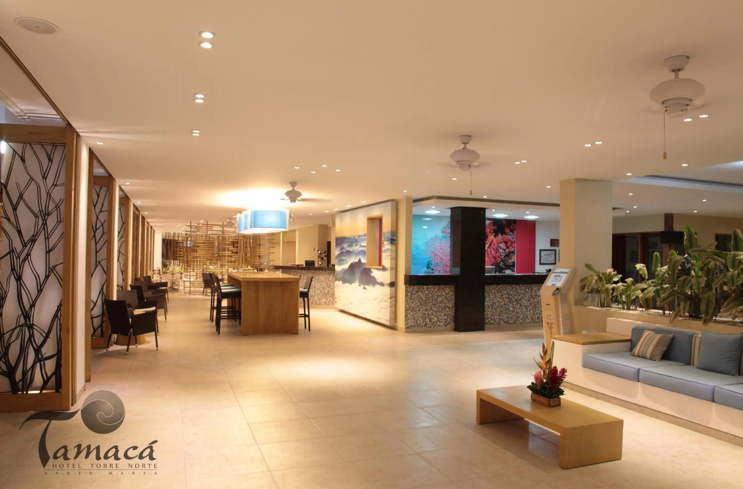 Lobby or reception in Blu Hotel by Tamaca