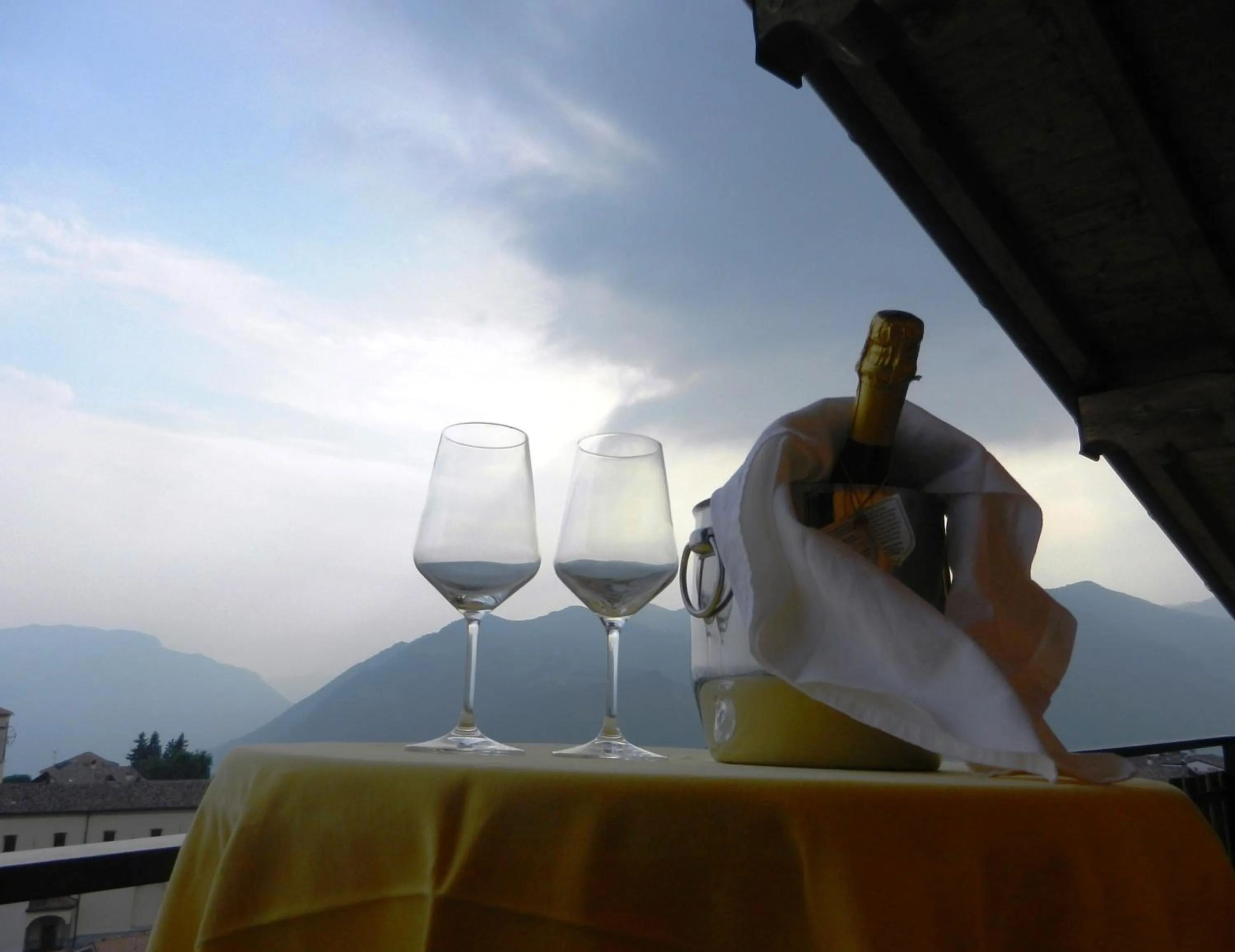Balcony/Terrace in Albergo Milano