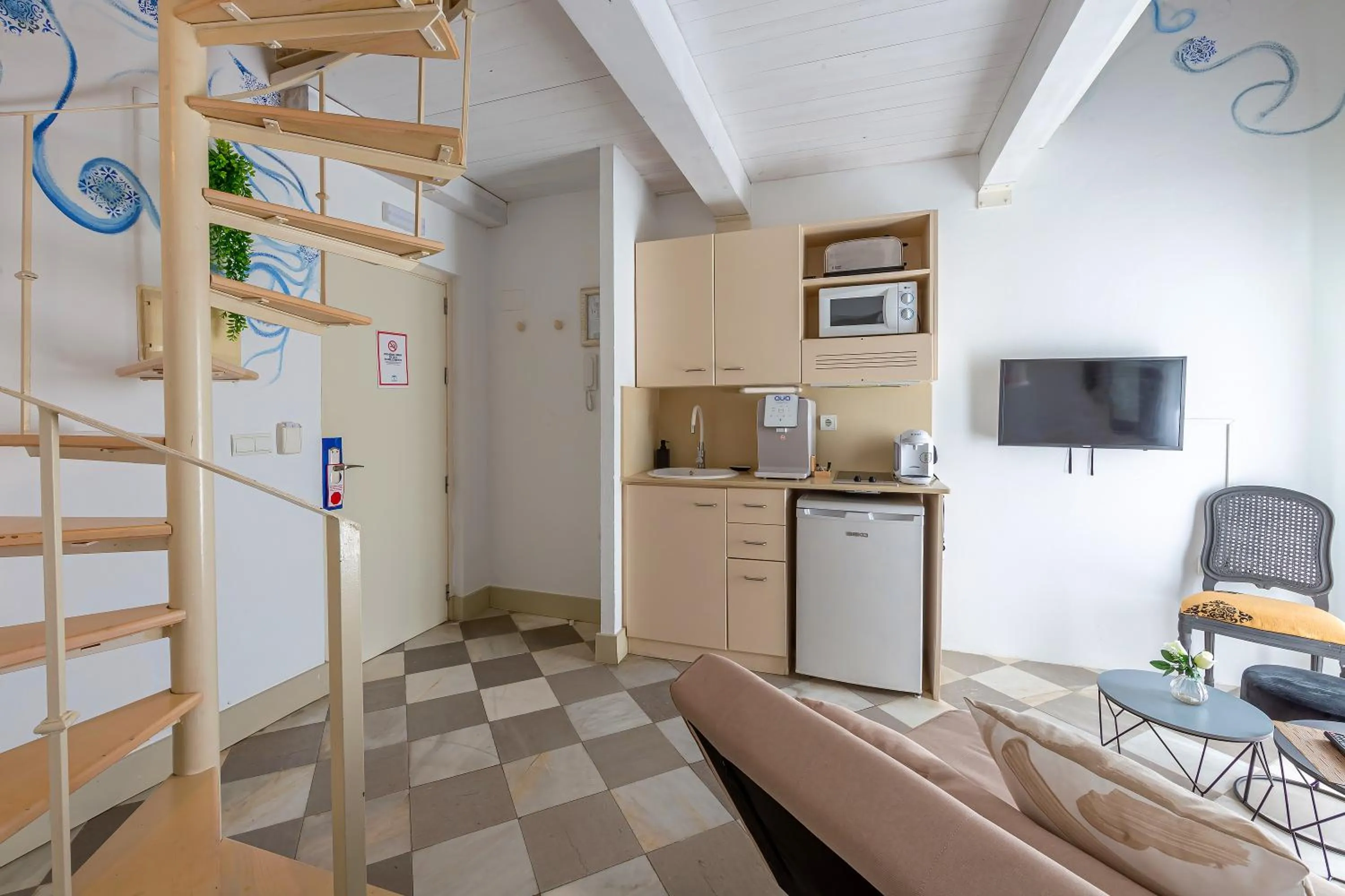 Kitchen or kitchenette, Bed in La Casa de la Favorita