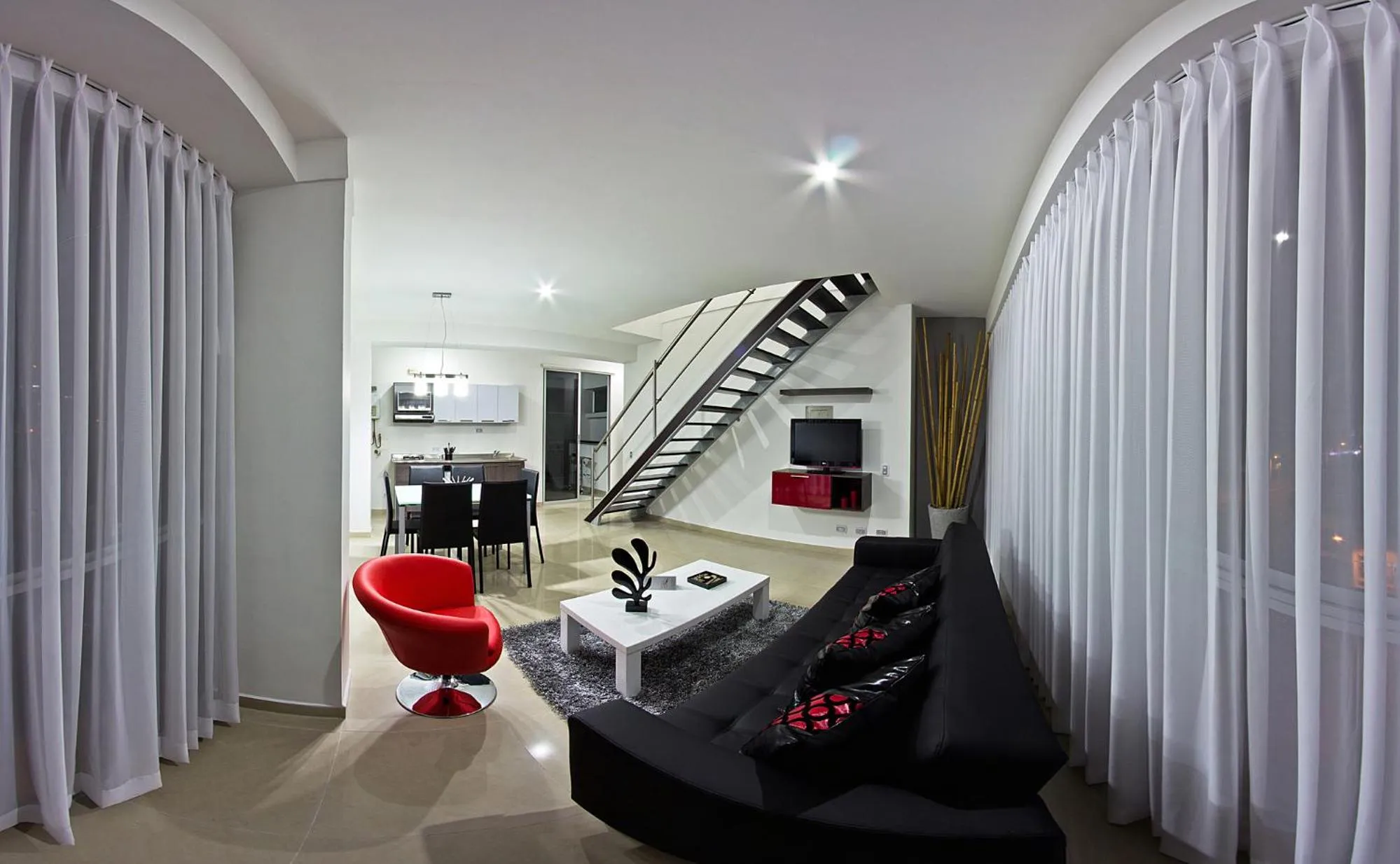 Communal lounge/ TV room in Monterosa Apartamentos Amoblados