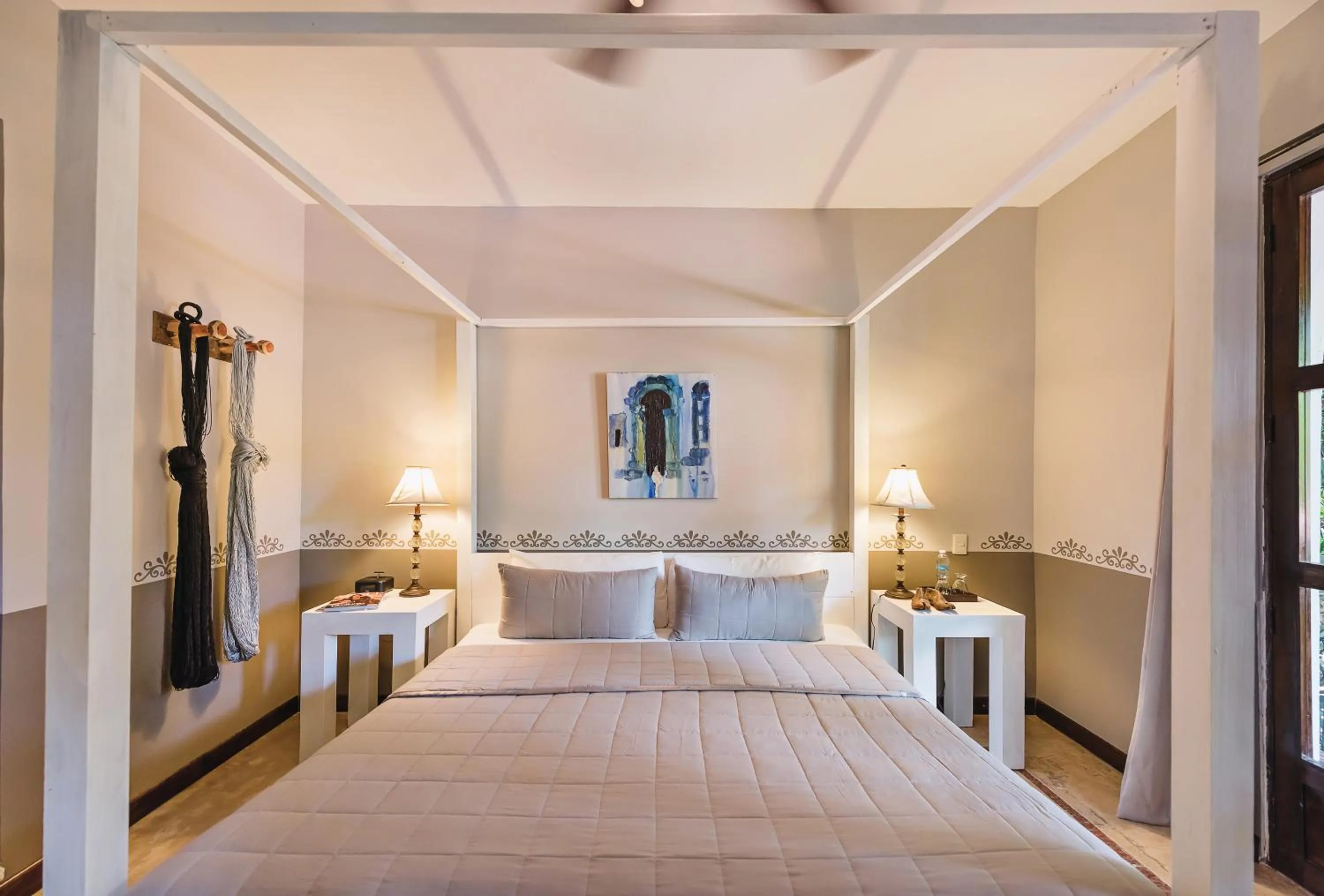 Bed in Hotel Hacienda Mérida