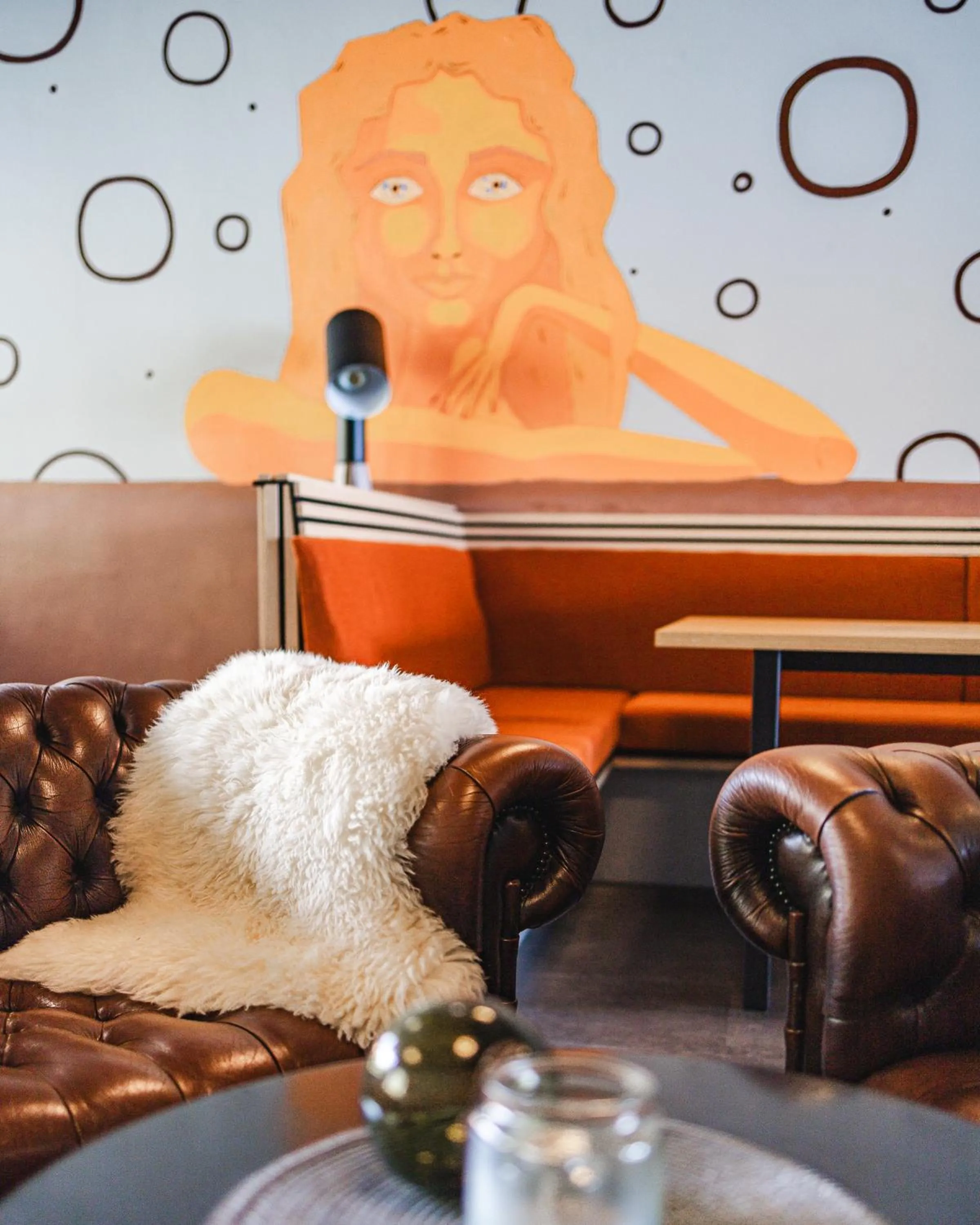 Seating area in Live Lofoten Hotel