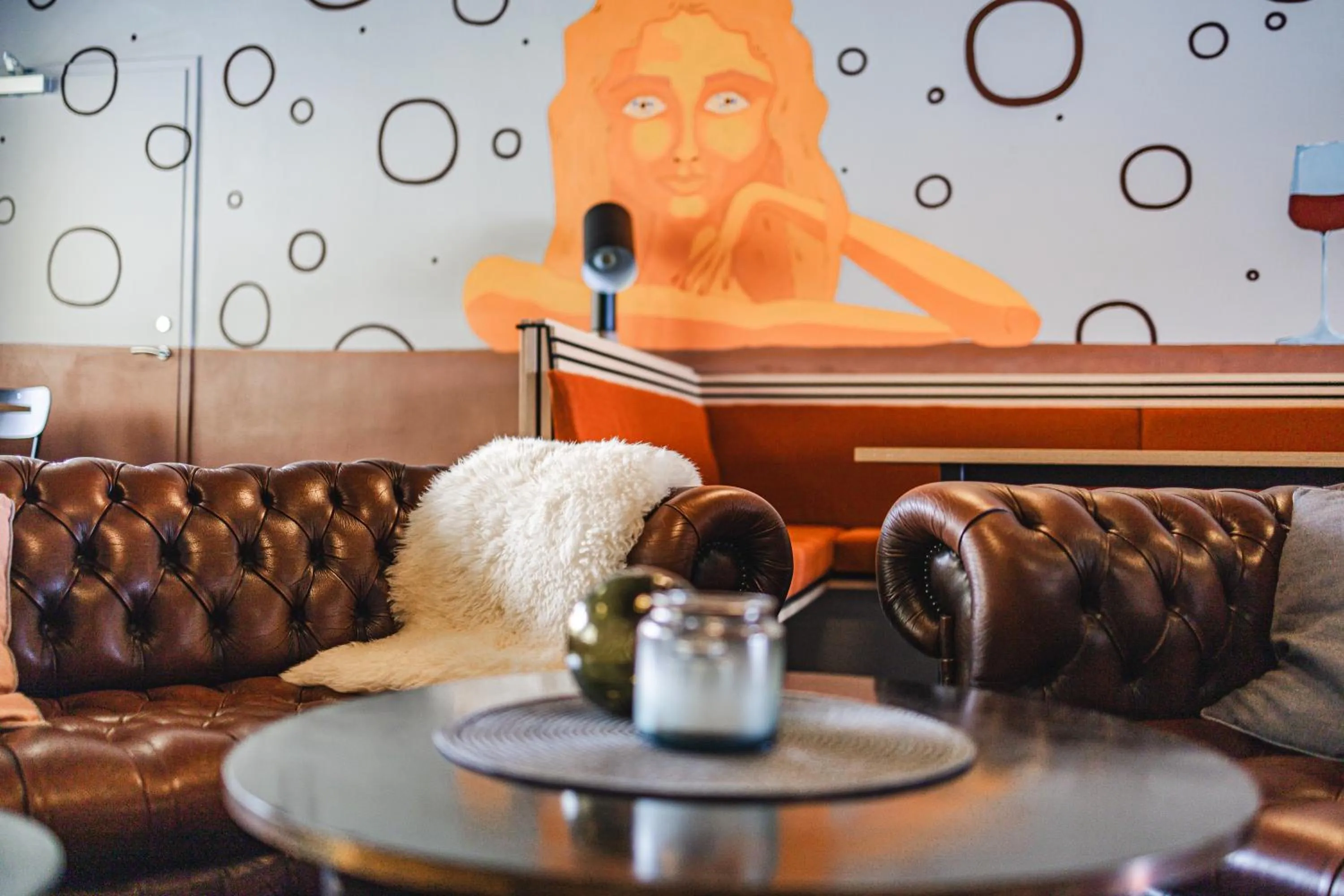 Seating area in Live Lofoten Hotel