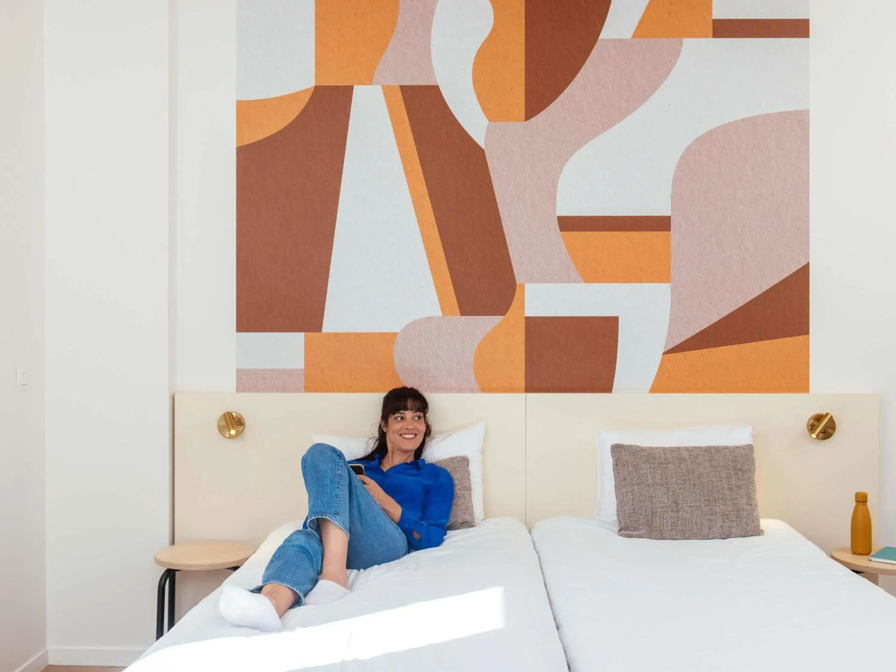 Bedroom, Bed in Aparthotel Adagio Access Paris Asnières Bedroom, Bed in Aparthotel Adagio Access Paris Asnières