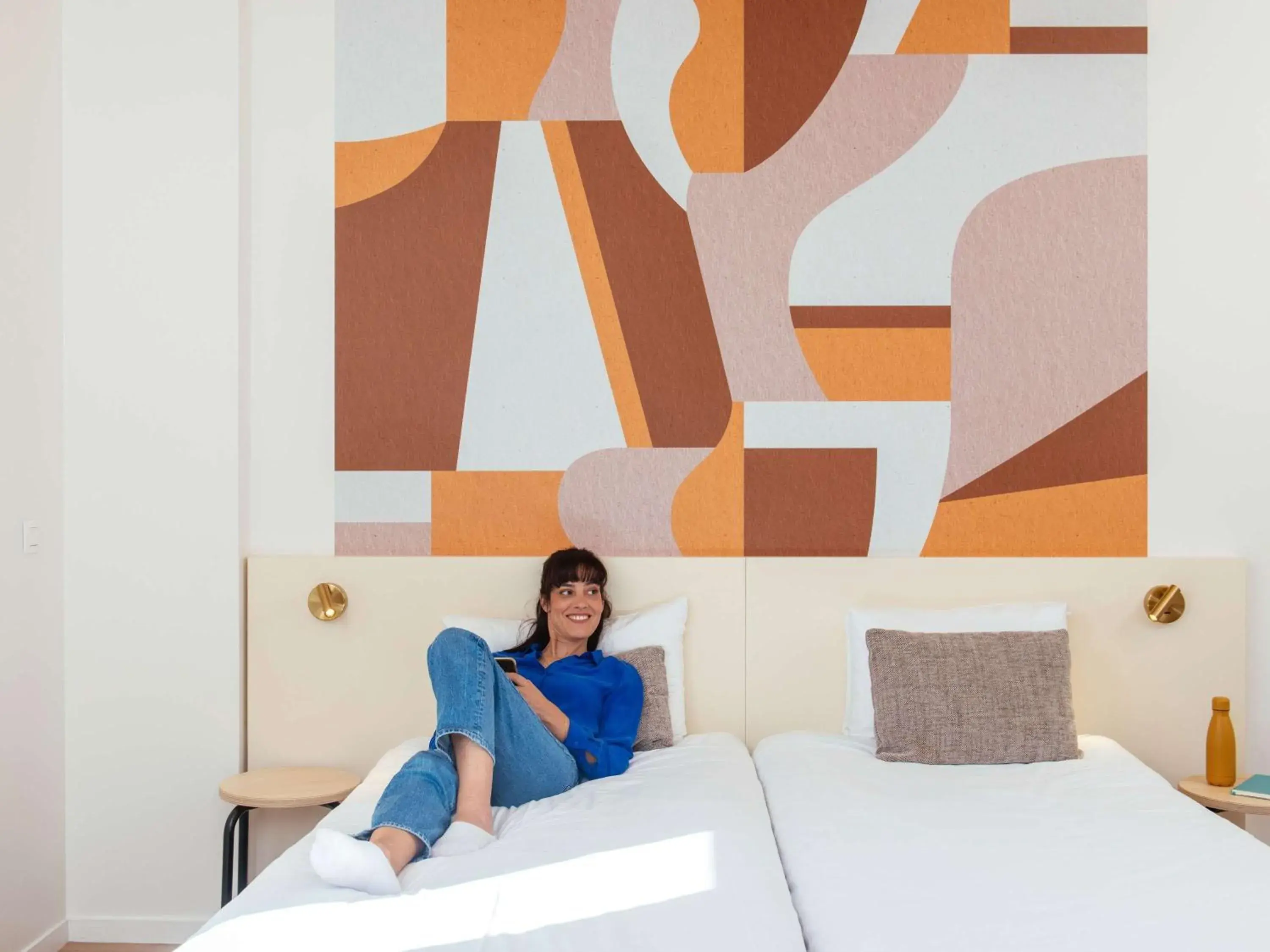 Bedroom, Bed in Aparthotel Adagio Access Paris Asnières Bedroom, Bed in Aparthotel Adagio Access Paris Asnières