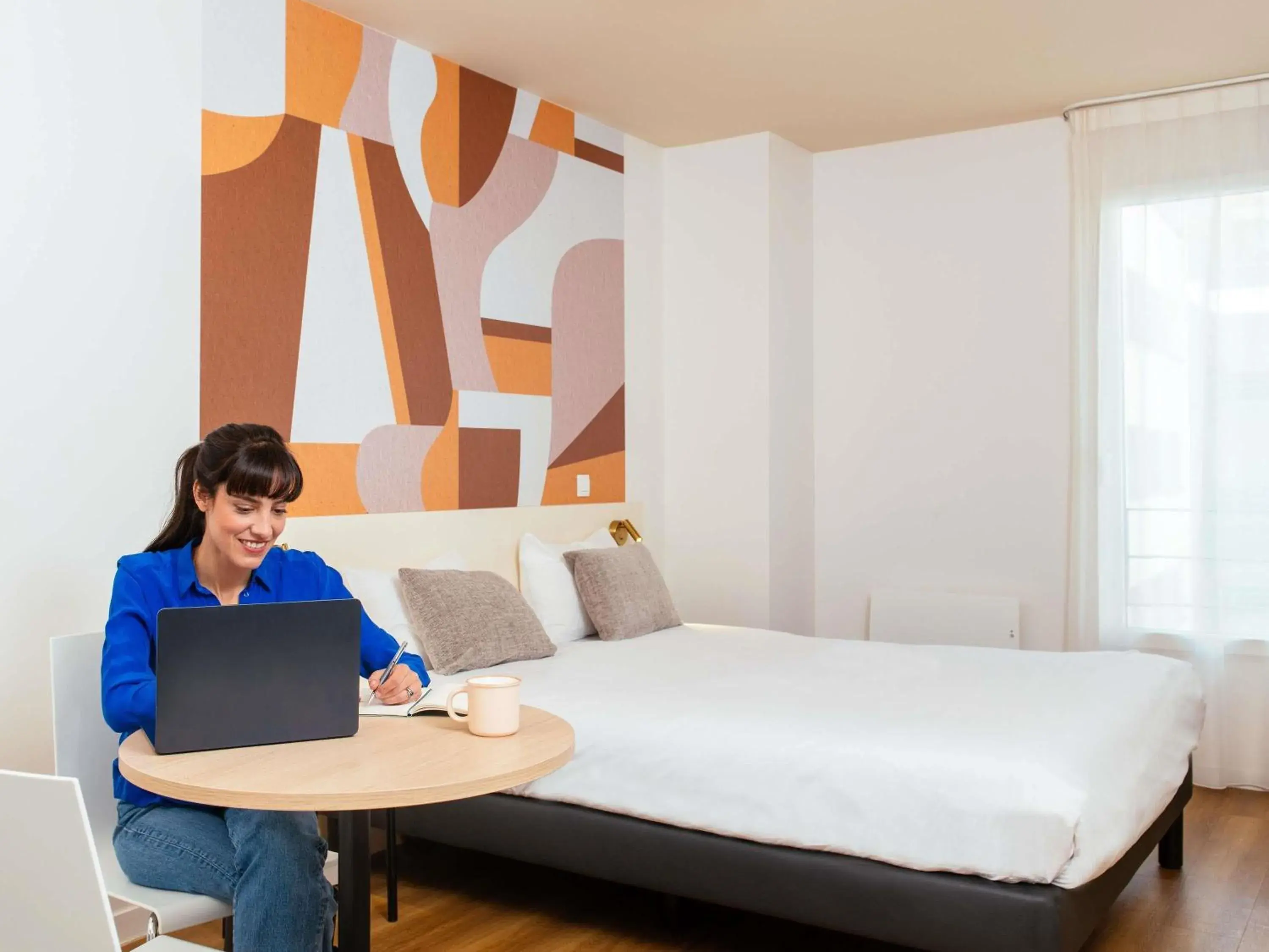 Bedroom, Bed in Aparthotel Adagio Access Paris Asnières Bedroom, Bed in Aparthotel Adagio Access Paris Asnières