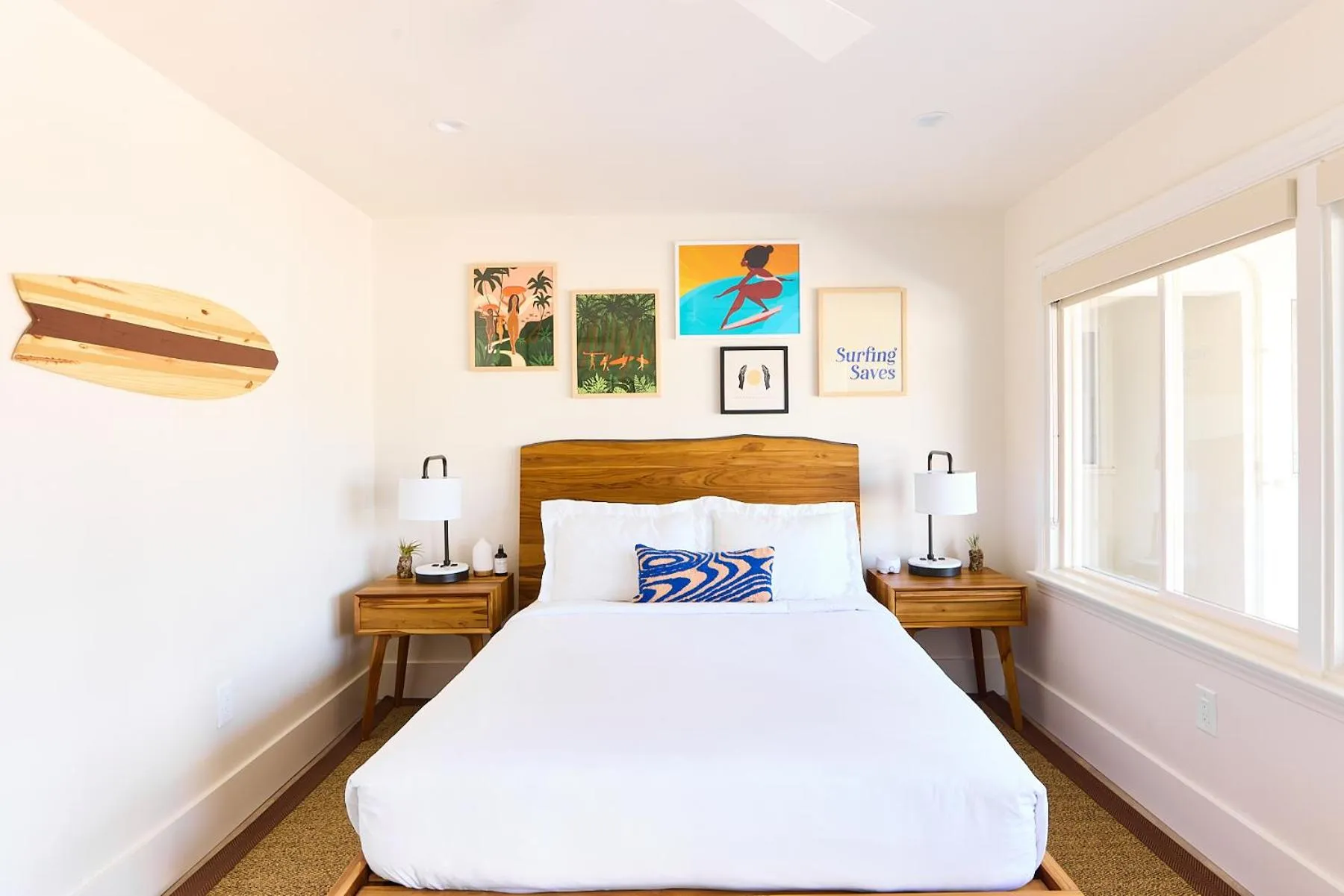 Bed in Laguna Surf Lodge by SCP Hotels