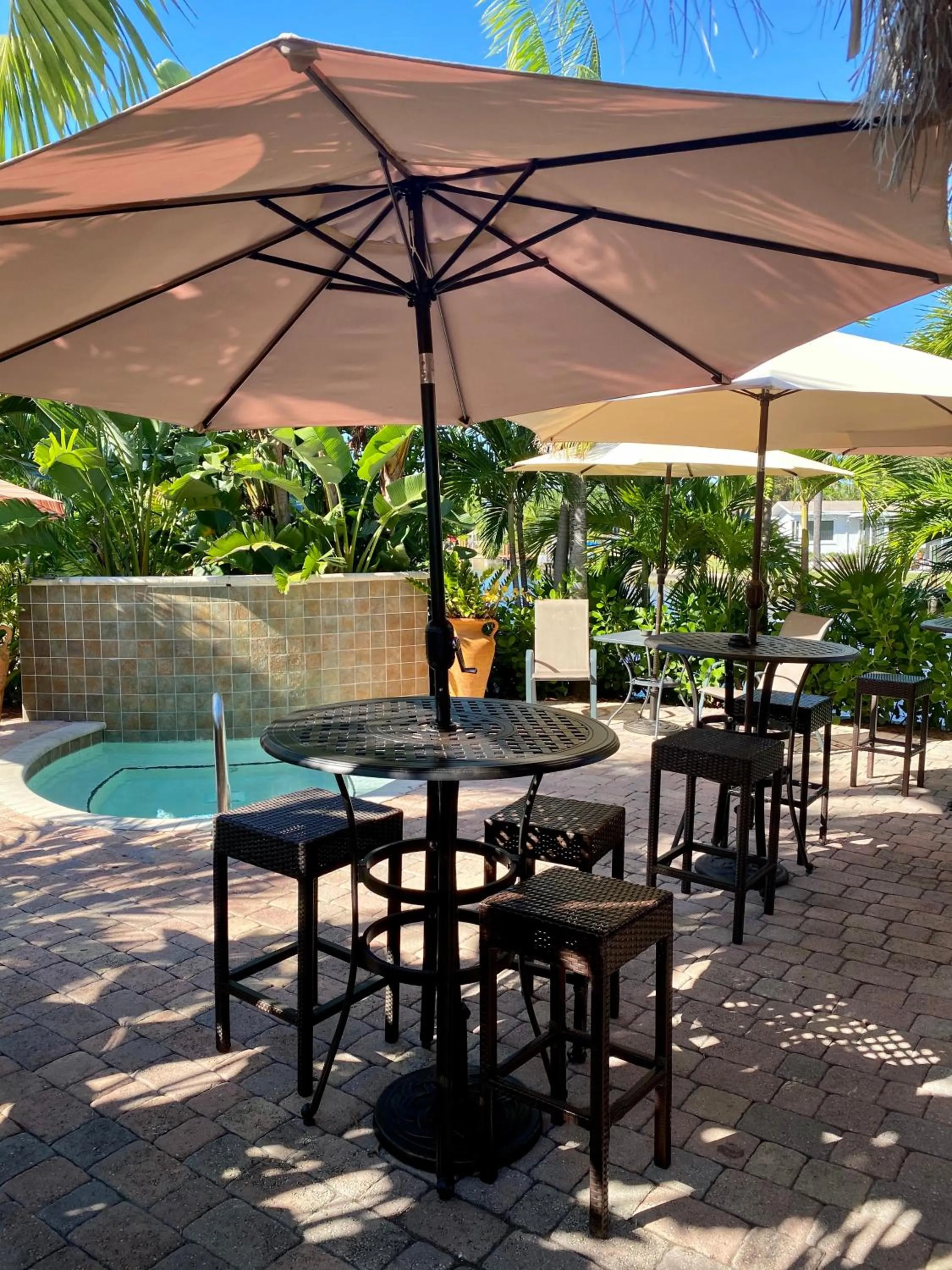 Patio in The Cabanas Guesthouse & Spa - Gay Resort catering to Gay Men