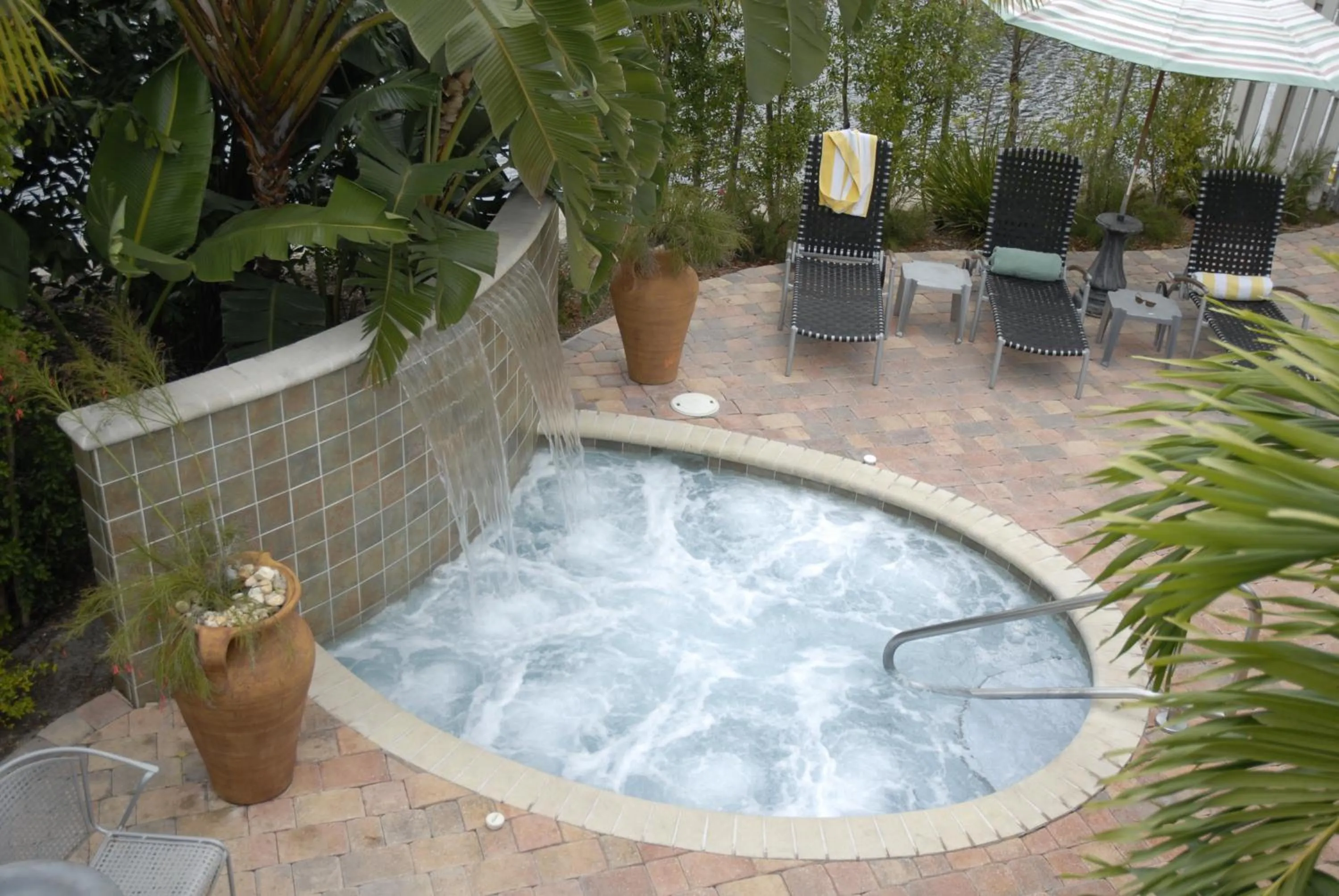 Hot Tub in The Cabanas Guesthouse & Spa - Gay Resort catering to Gay Men