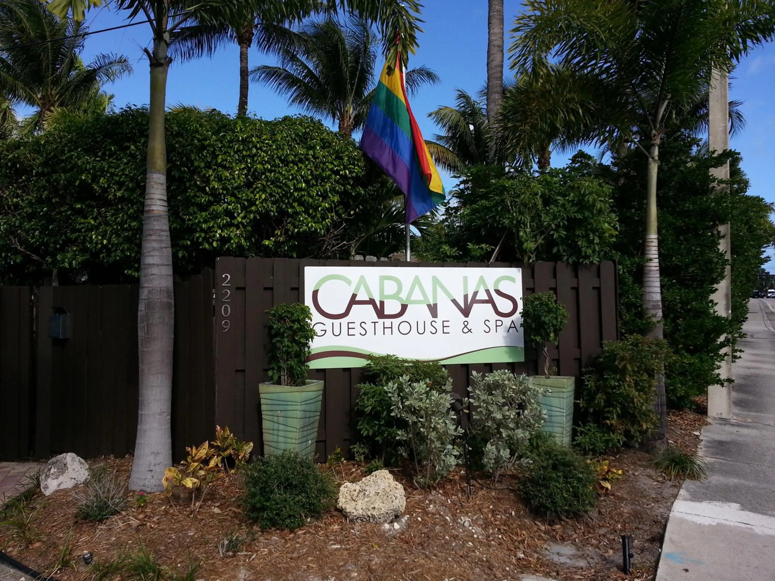Facade/entrance in The Cabanas Guesthouse & Spa - Gay Resort catering to Gay Men