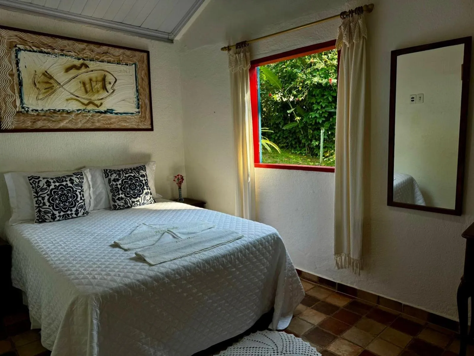 Bed in Pousada dos Navegantes