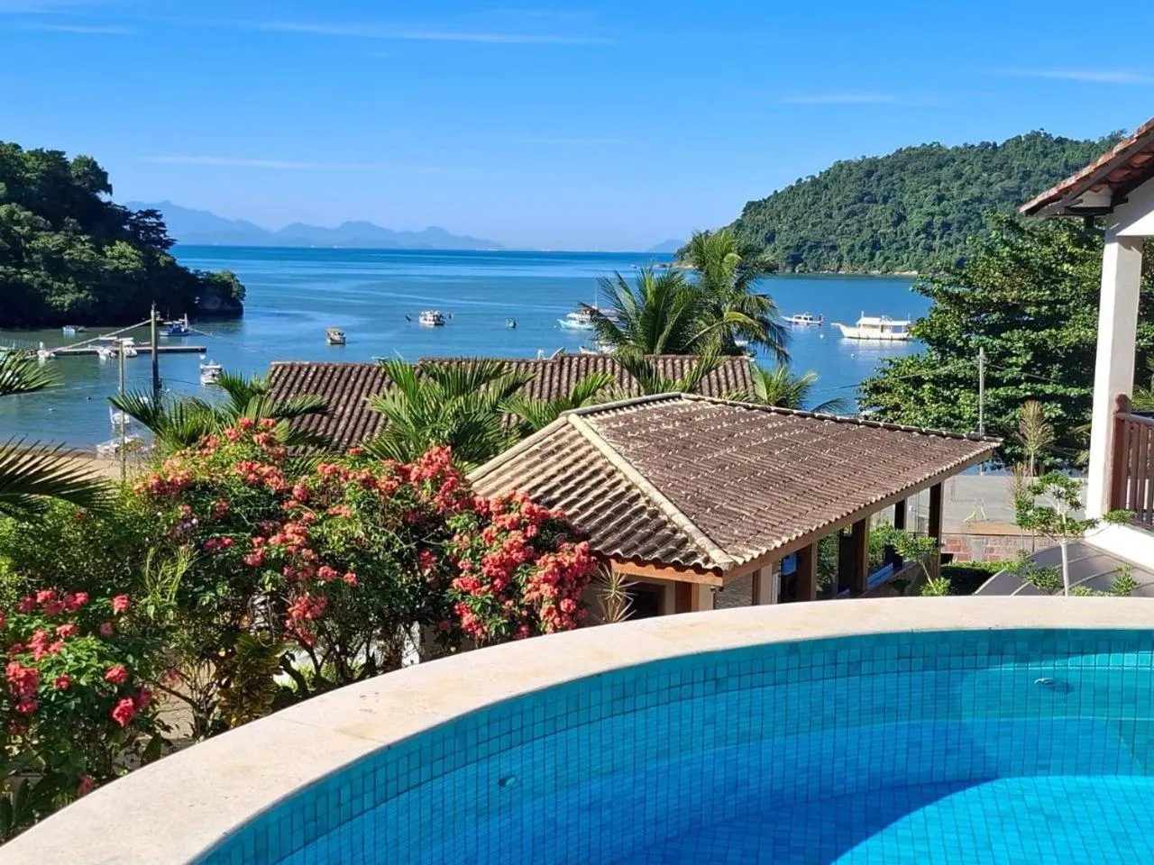 Pool view in Pousada dos Navegantes