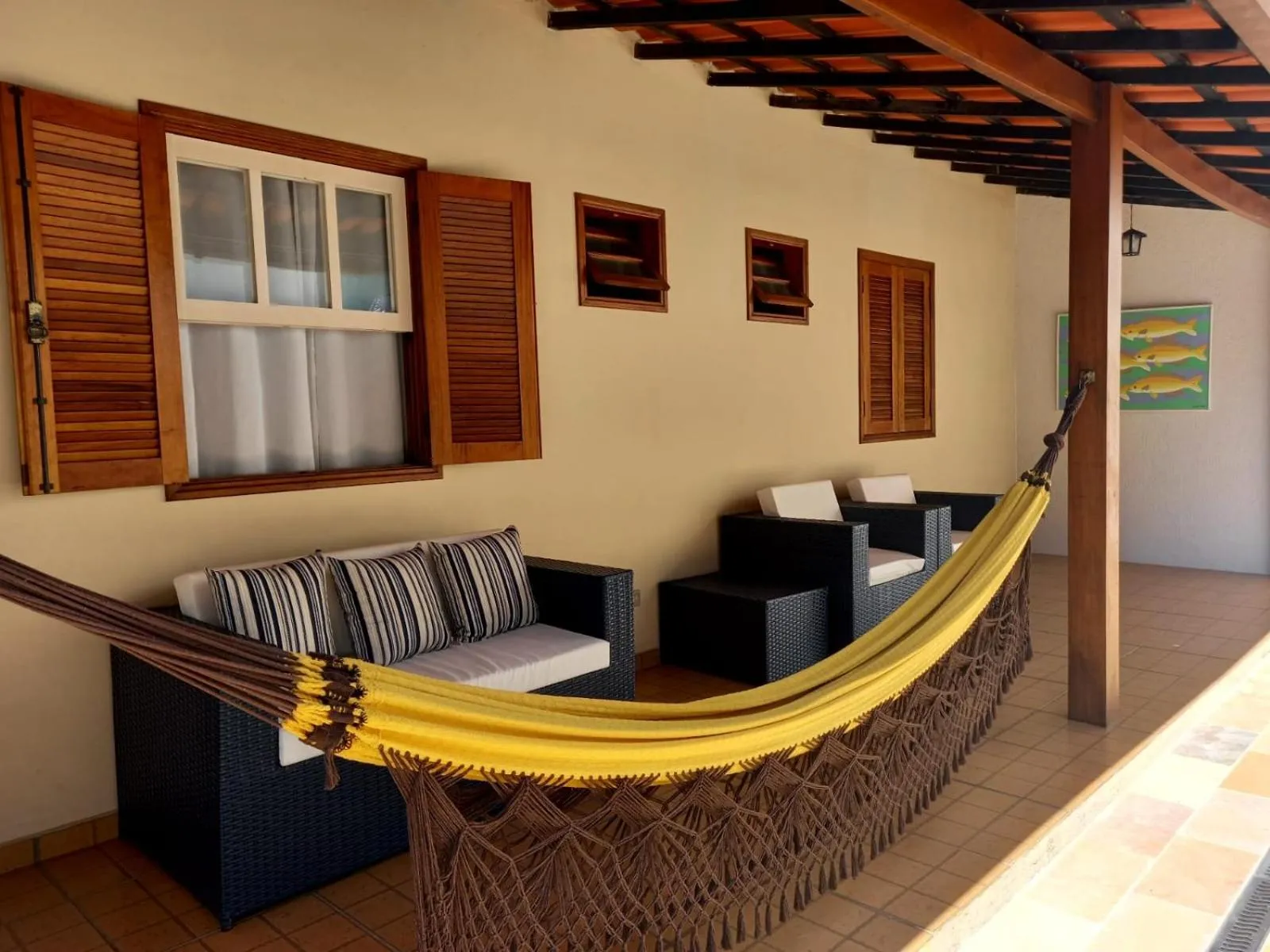 Seating area in Pousada dos Navegantes