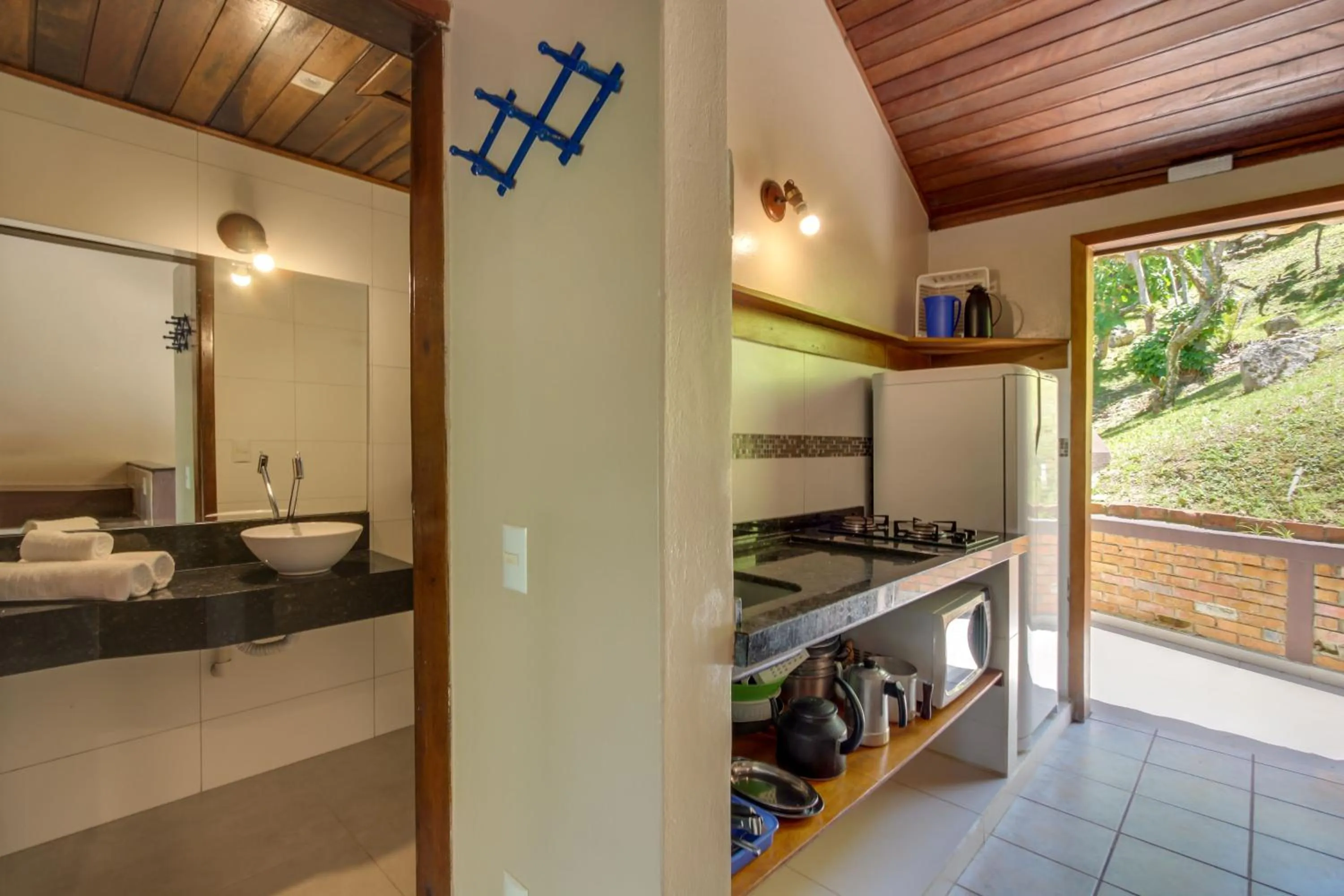 kitchen in Pousada dos Ingleses