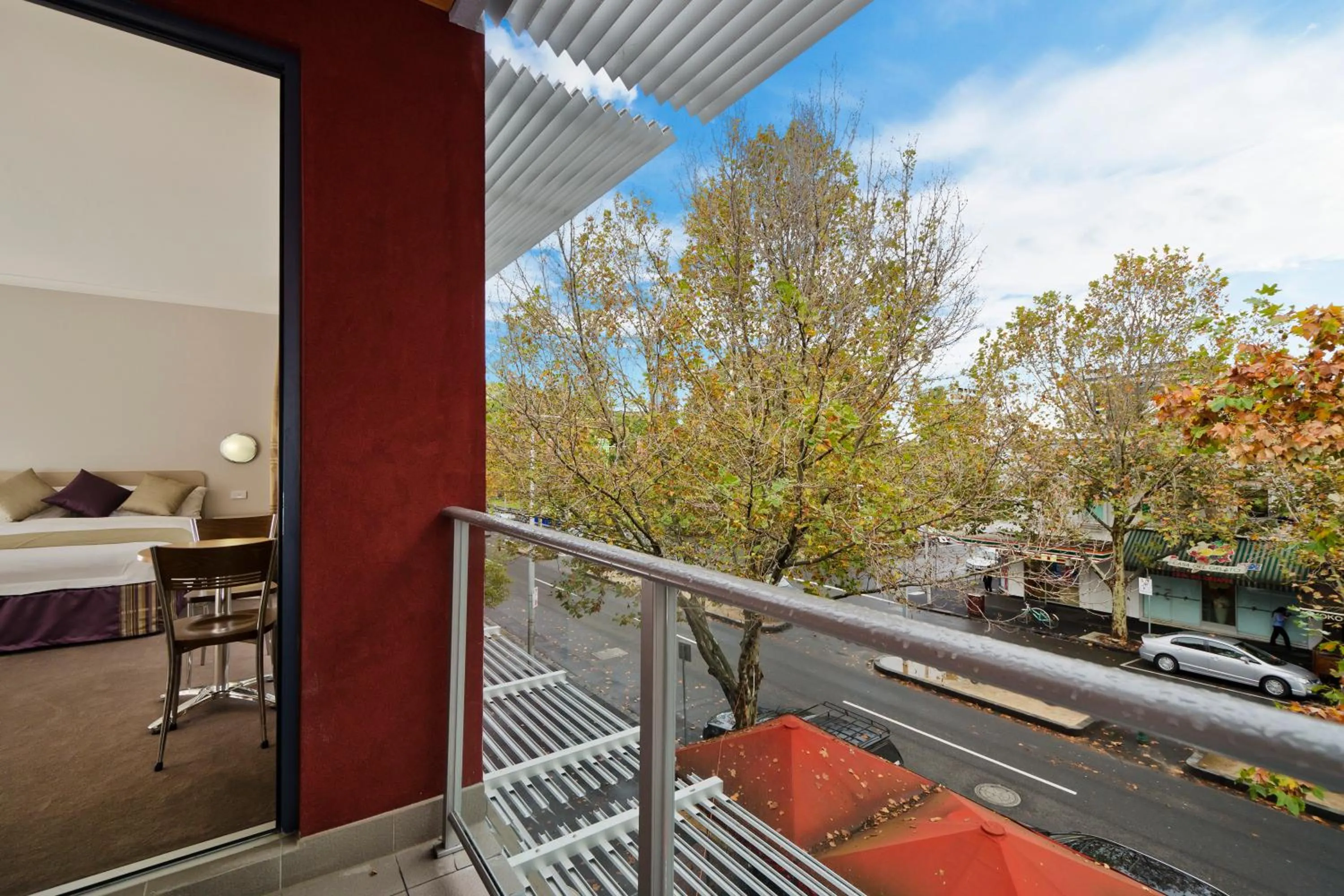 Balcony/Terrace in Carlton Lygon Lodge - Close to Melbourne Uni