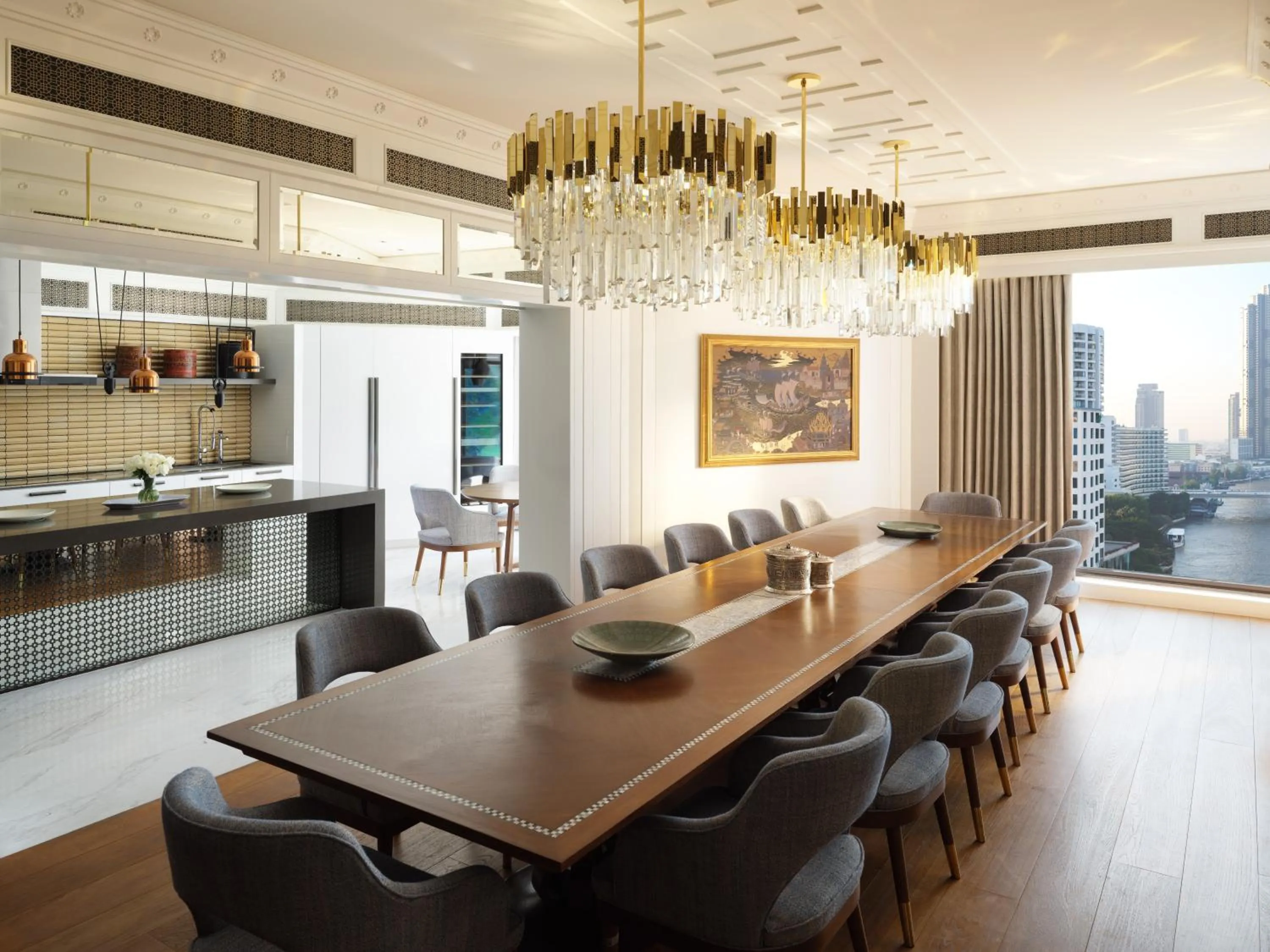Dining area in Mandarin Oriental, Bangkok