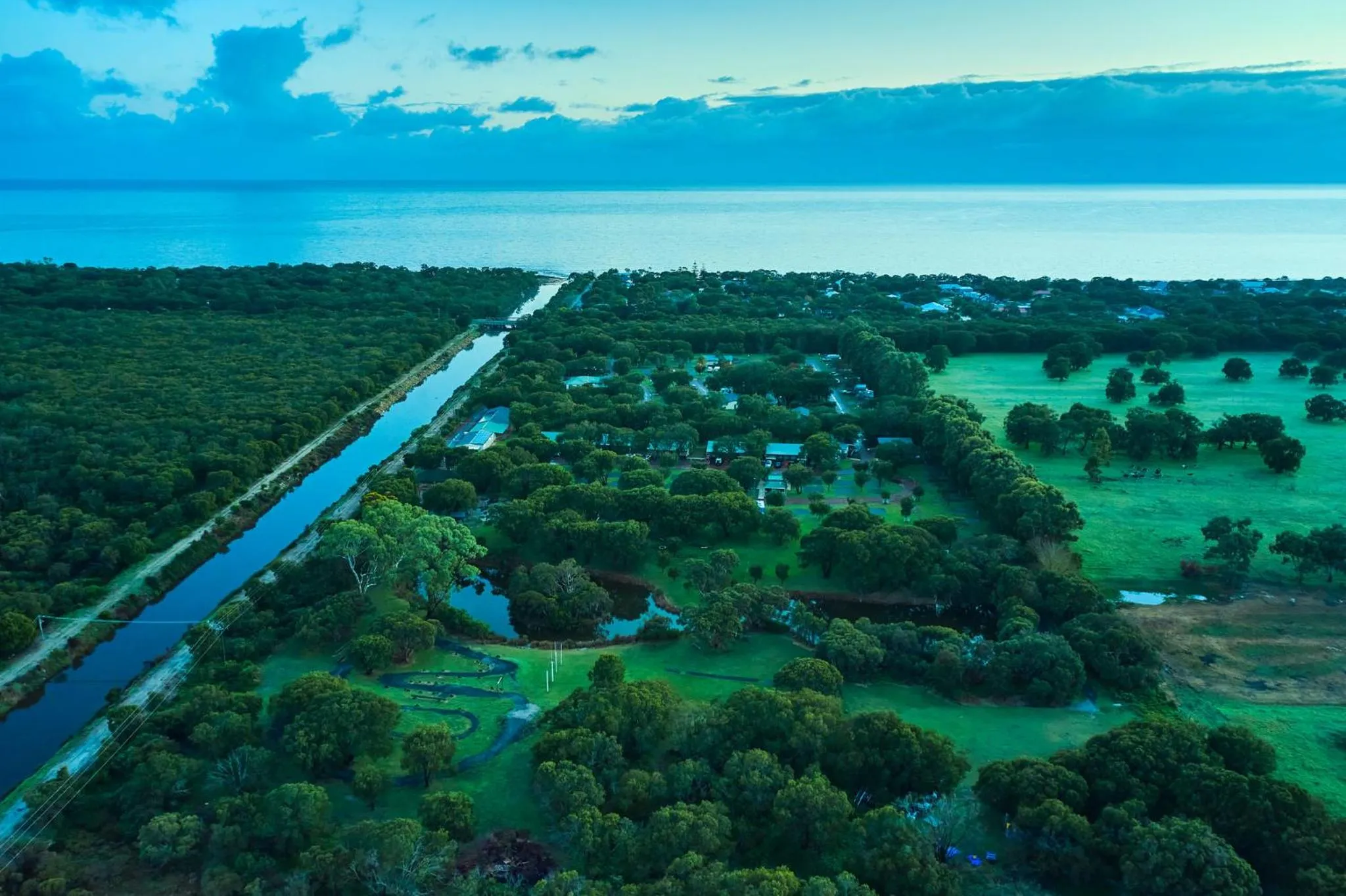 Natural landscape in RAC Busselton Holiday Park