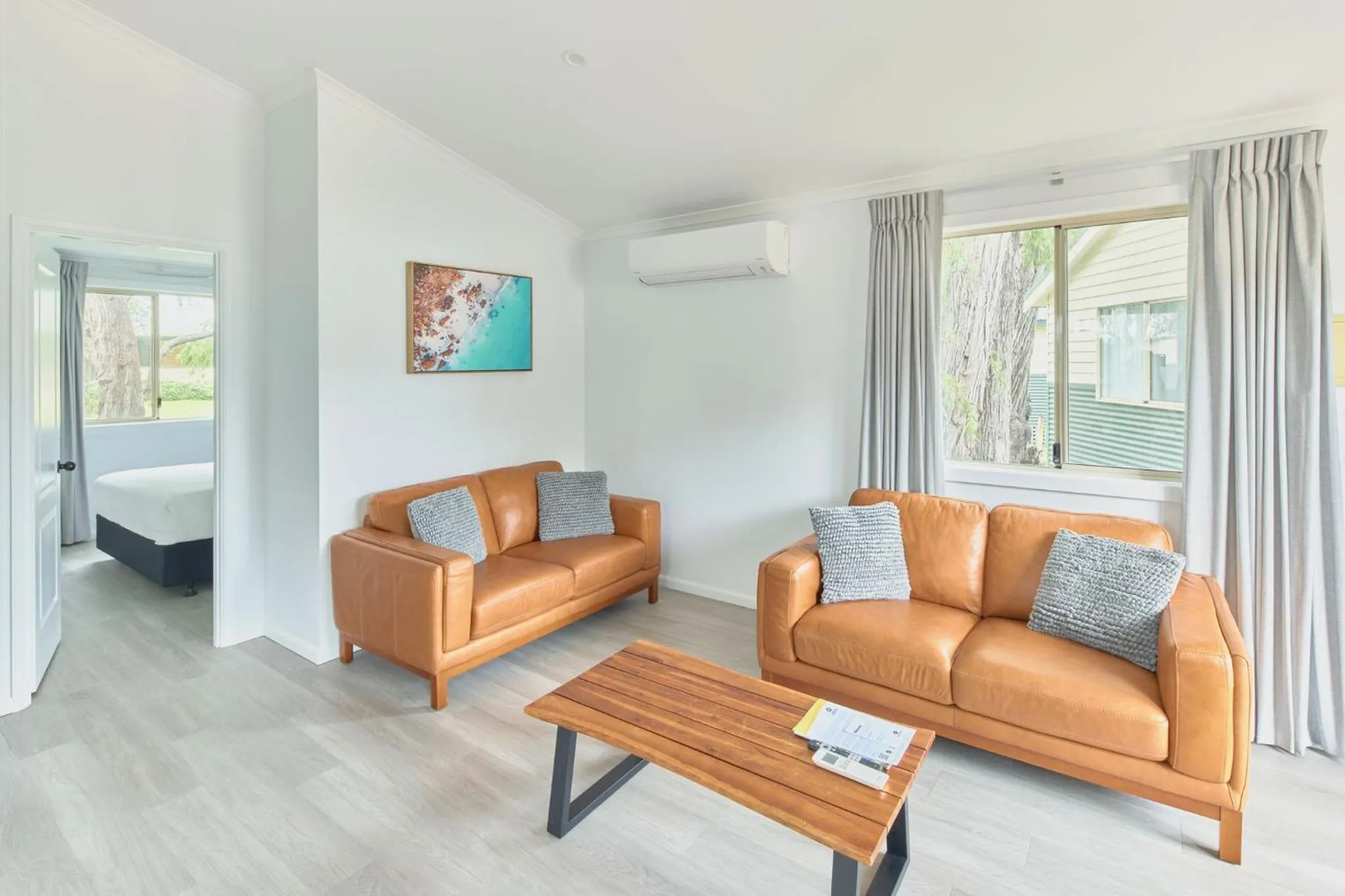 Living room, Bed in RAC Busselton Holiday Park