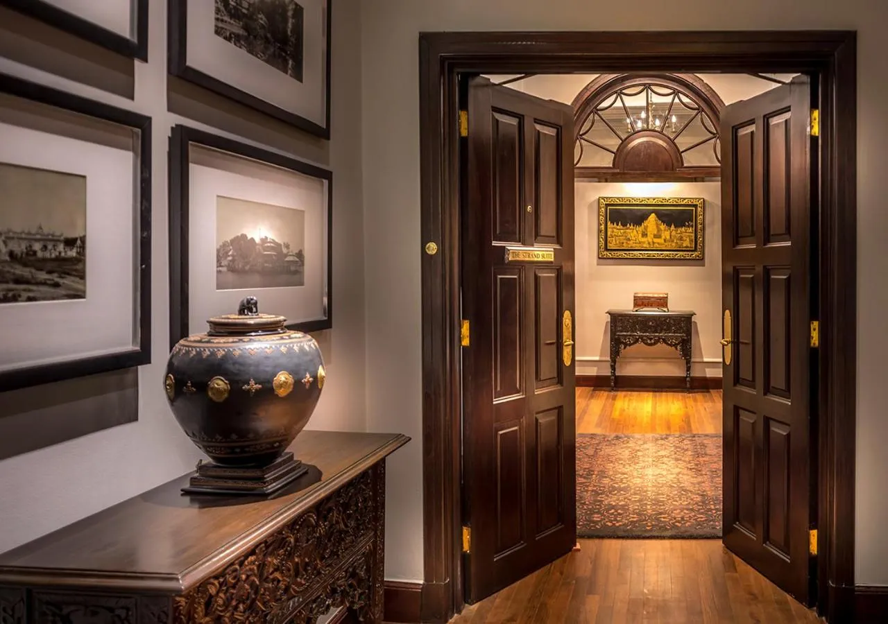 Living room in The Strand, Yangon