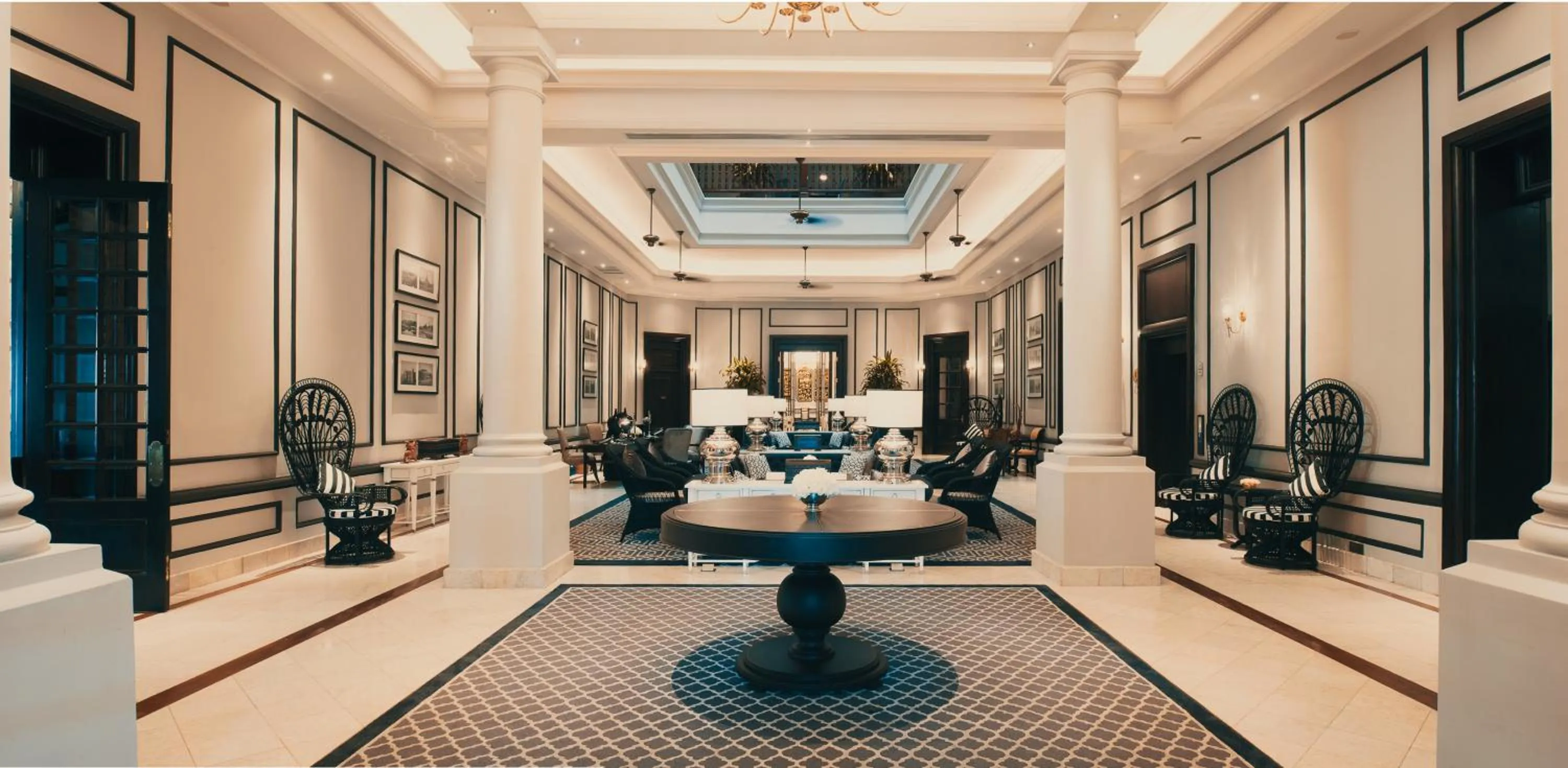 Lobby or reception in The Strand, Yangon