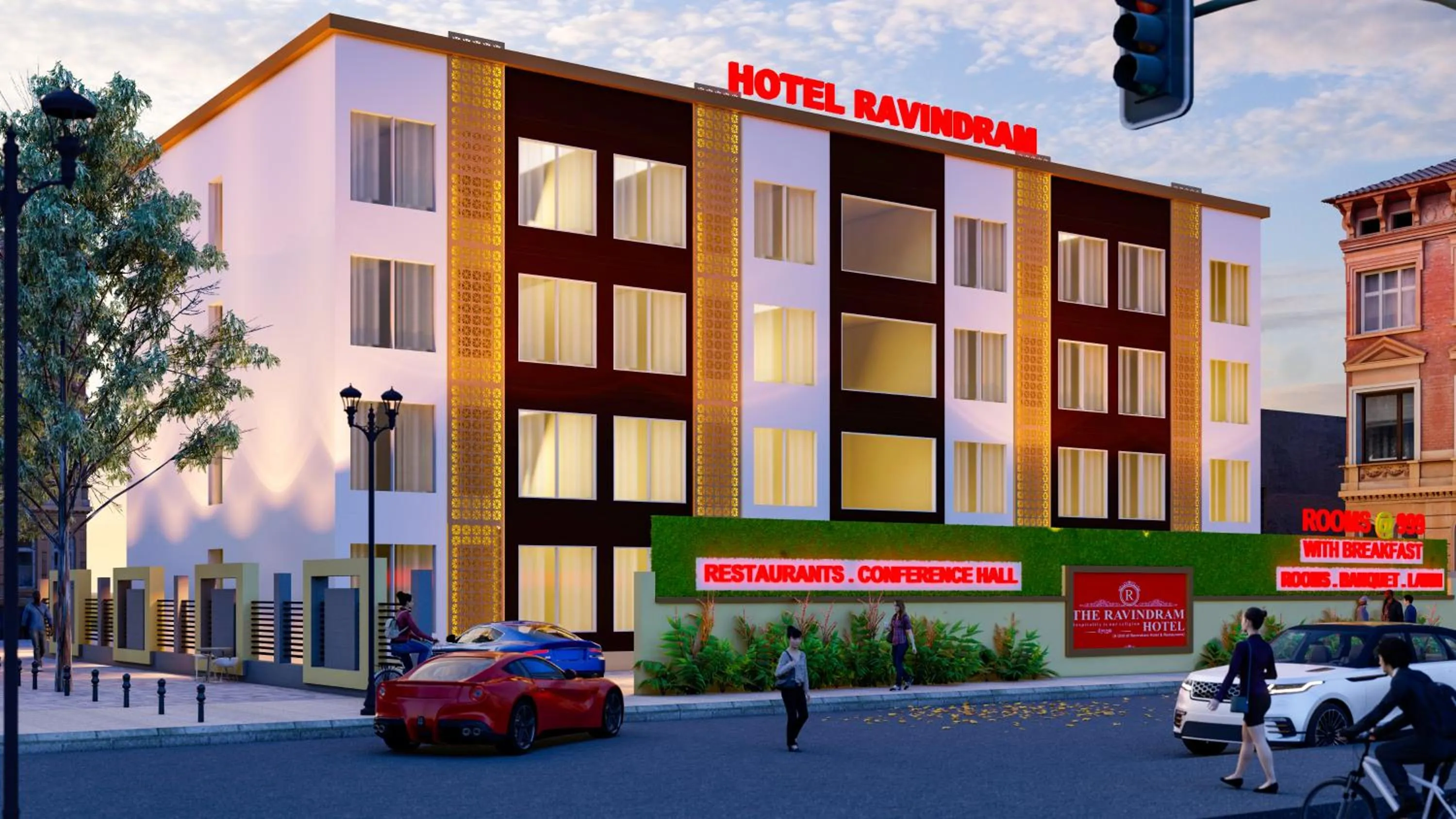 Property building in The Ravindram Hotel