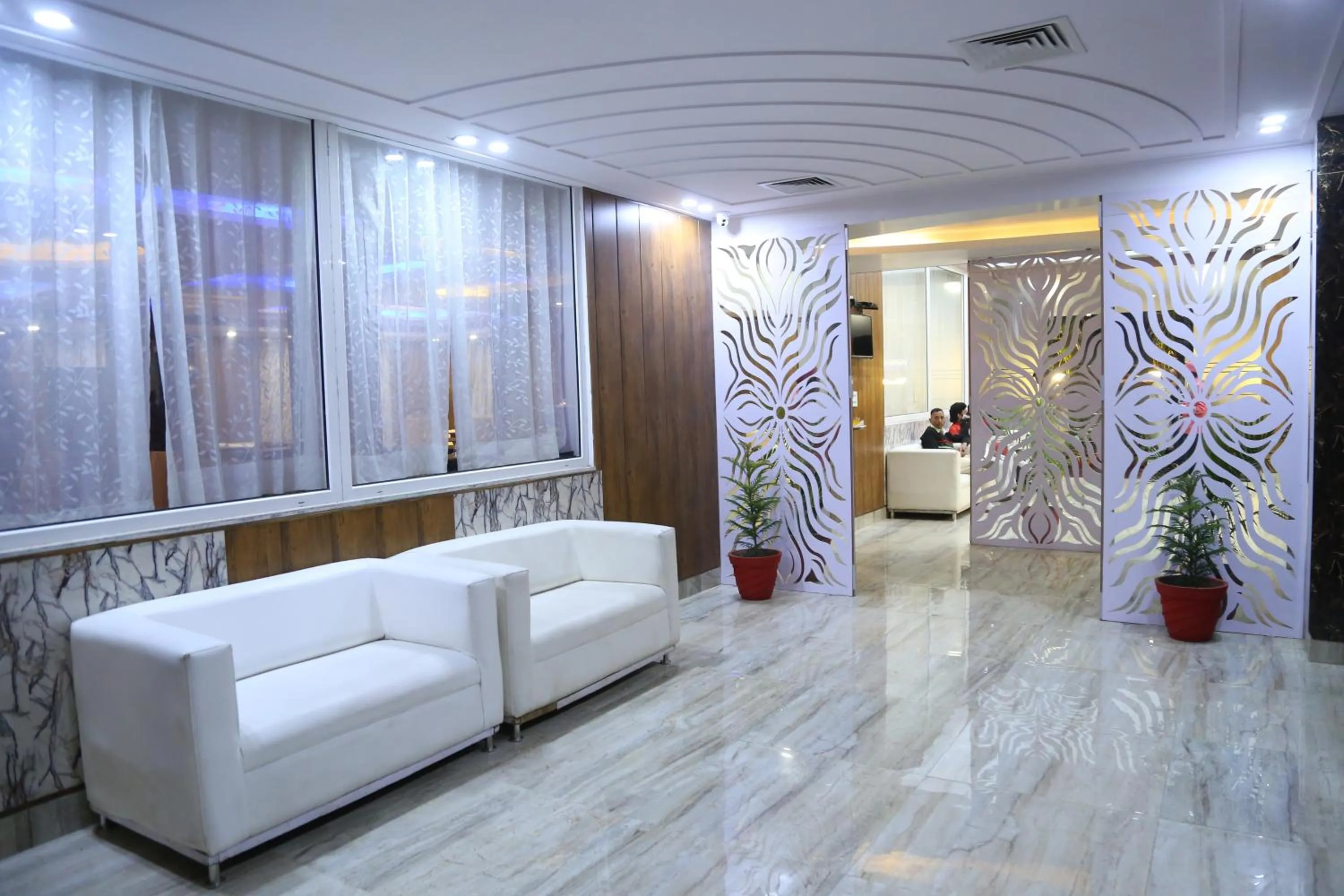 Seating area in The Ravindram Hotel