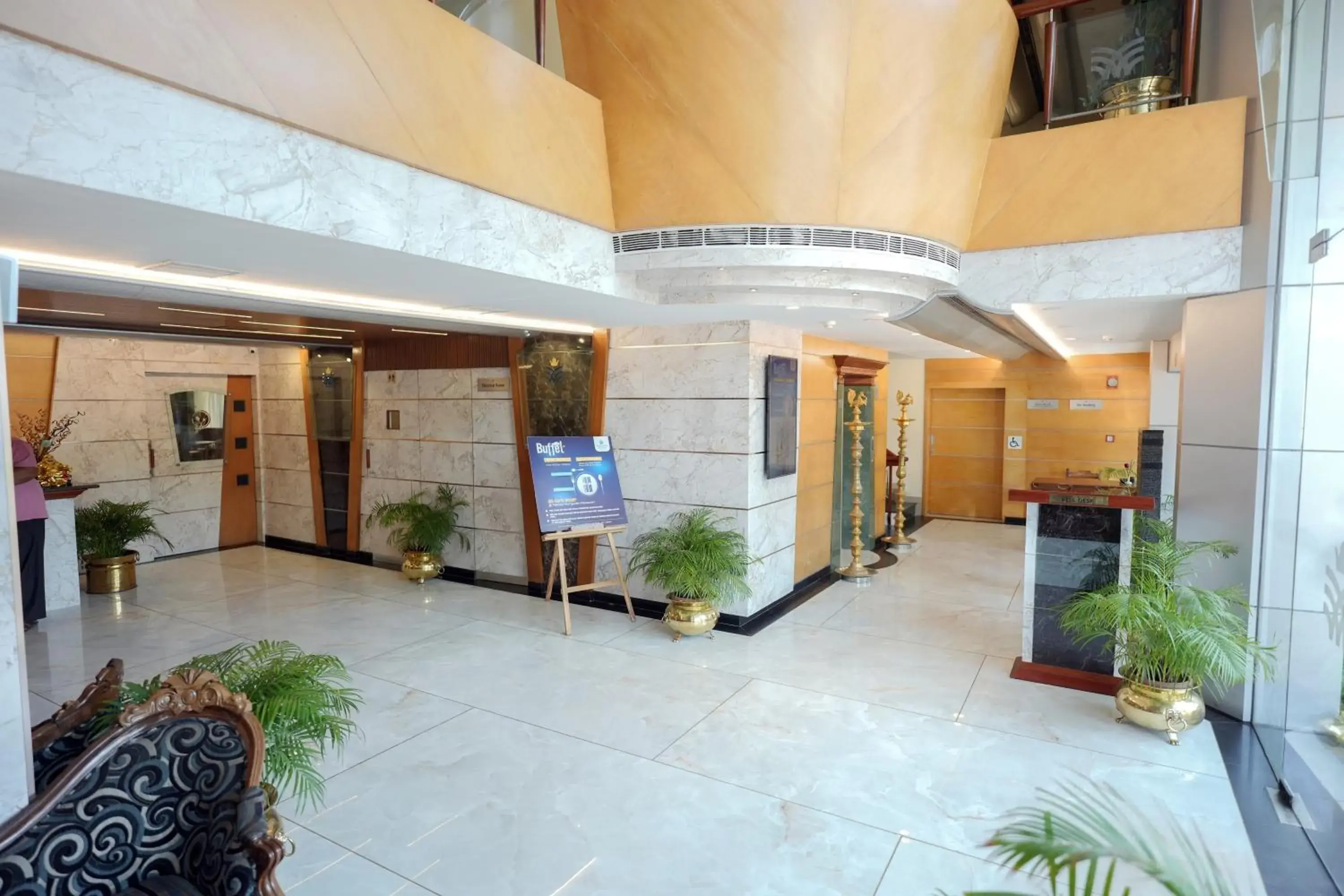 Lobby or reception in Maurya Rajadhani Lobby or reception in Maurya Rajadhani