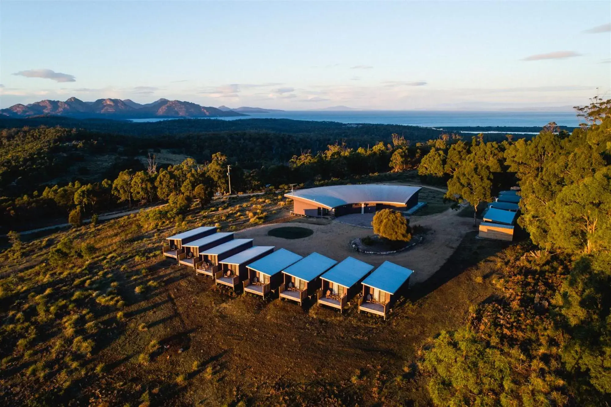 Bird's eye view in Freycinet Resort Bird's eye view in Freycinet Resort