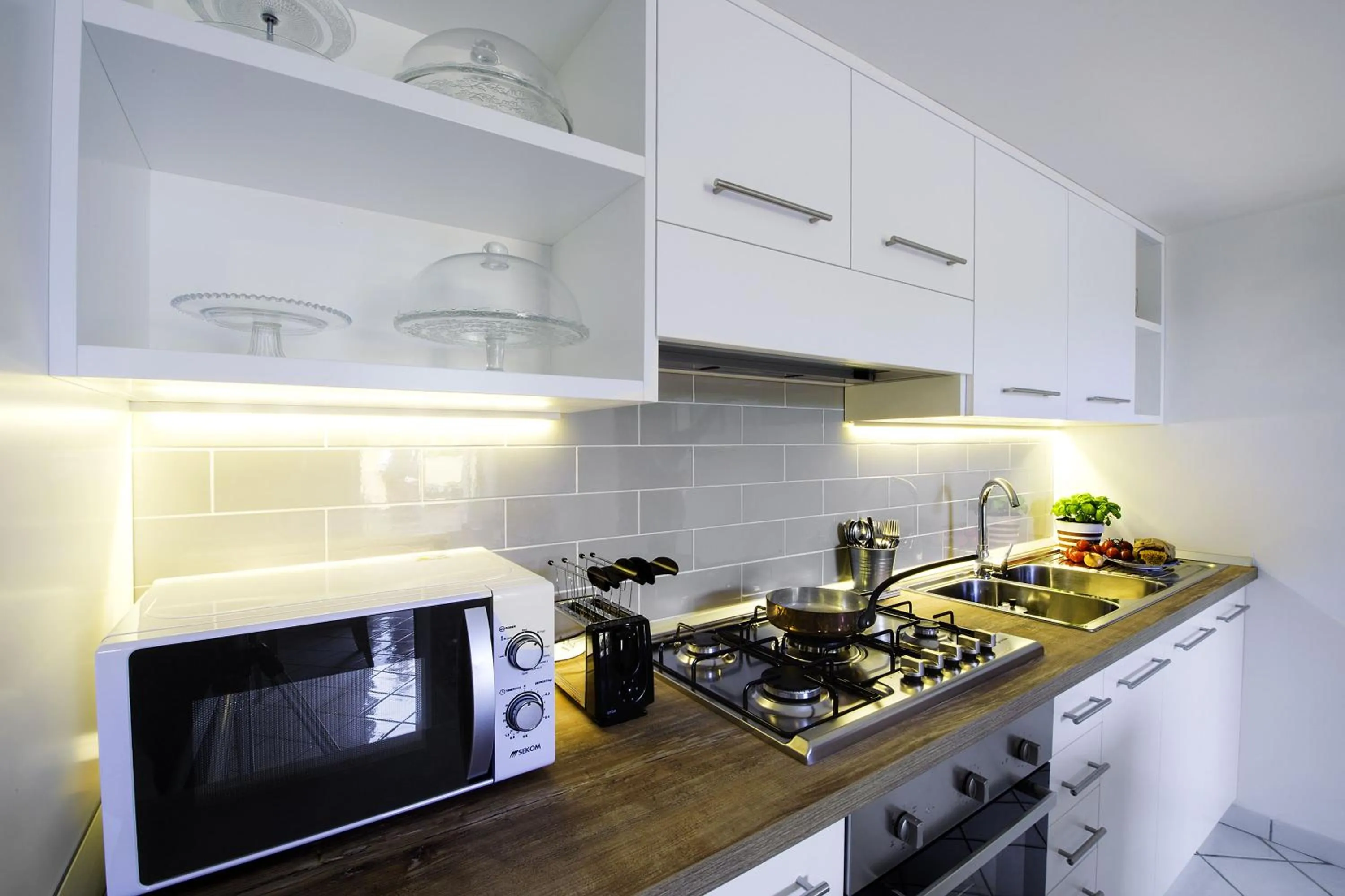 Kitchen or kitchenette in Casa Assunta B&B